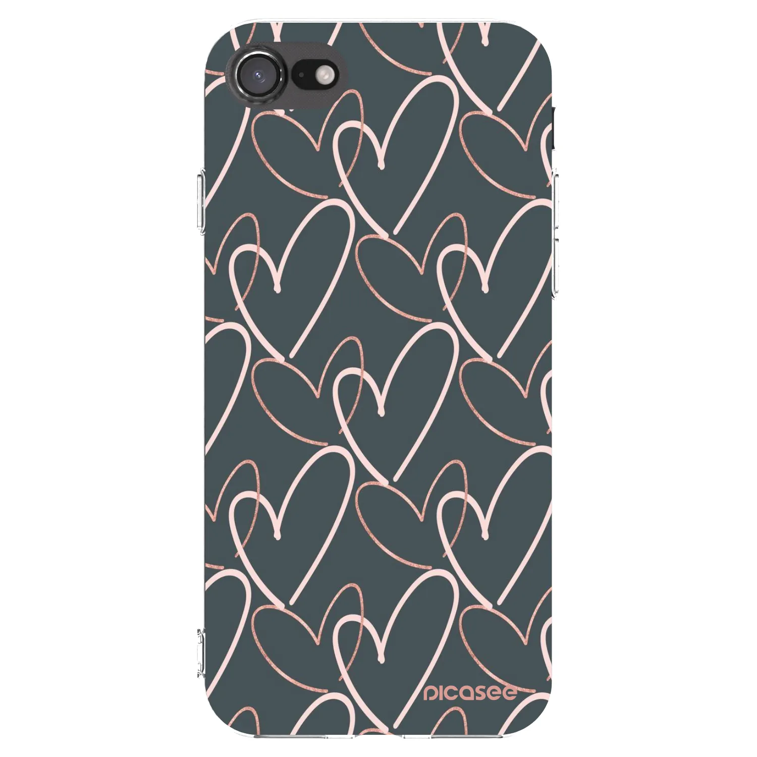 Picasee Apple iPhone 8 Hülle - Transparentes Silikon - Viel Liebe