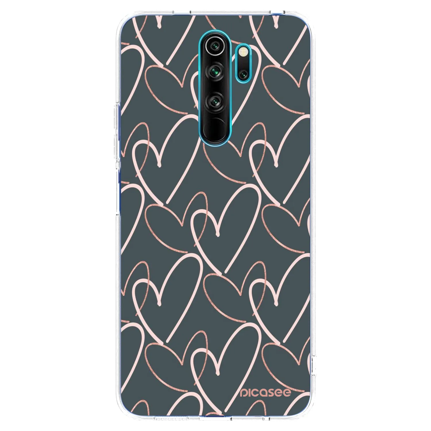 Picasee Xiaomi Redmi Note 8 Pro Hülle - Transparentes Silikon - Viel Liebe