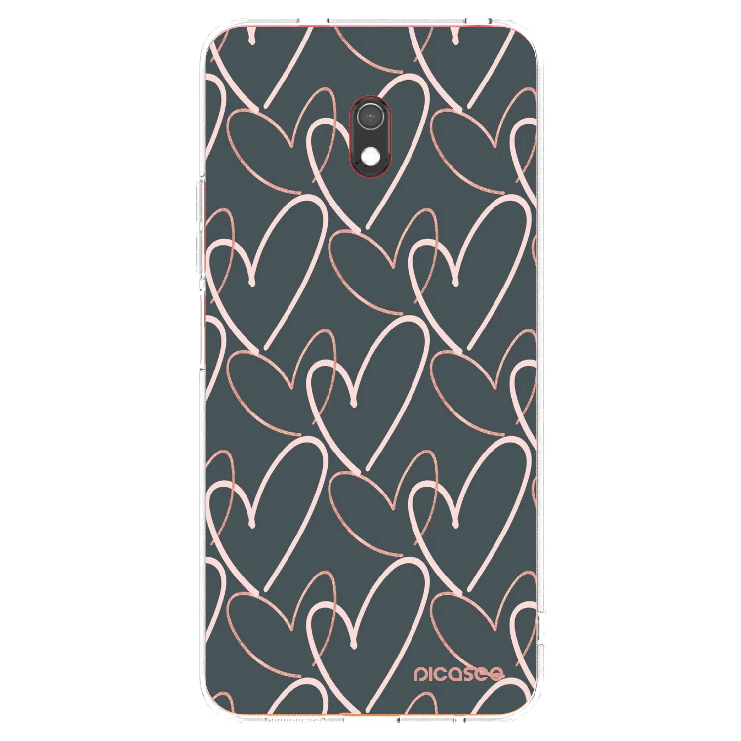 Picasee Xiaomi Redmi 8A Hülle - Transparentes Silikon - Viel Liebe