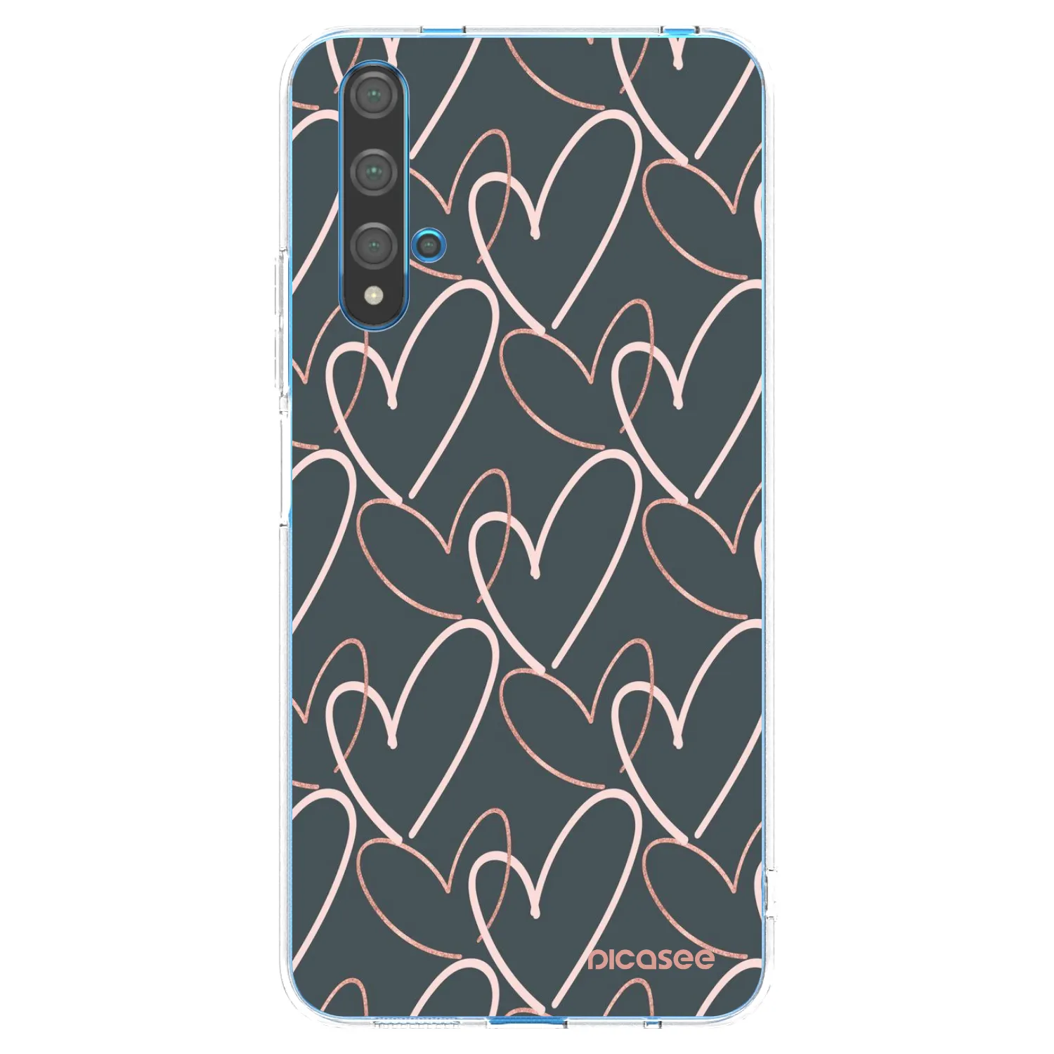 Picasee Huawei Nova 5T Hülle - Transparentes Silikon - Viel Liebe