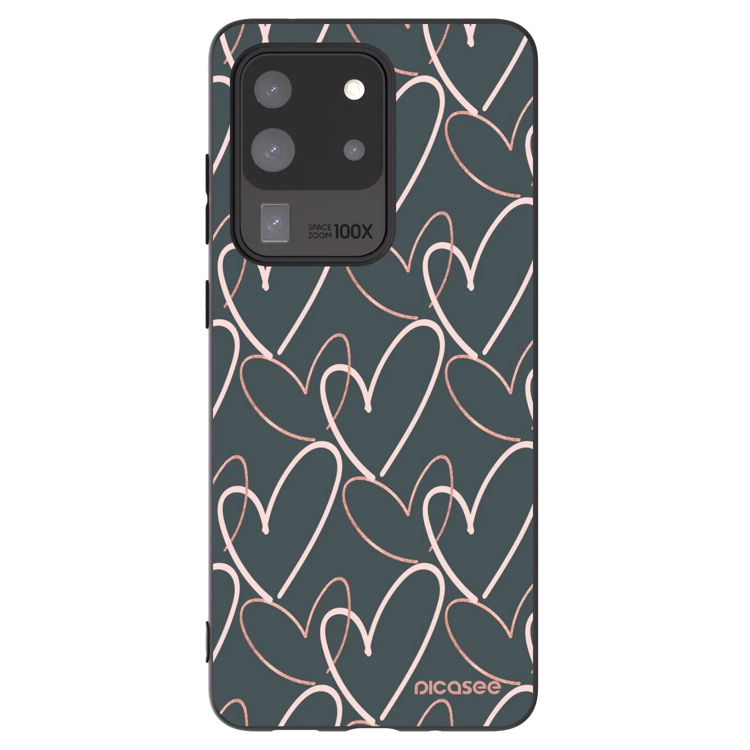 Picasee Samsung Galaxy S20 Ultra 5G G988F Hülle - Schwarzes Silikon - Viel Liebe