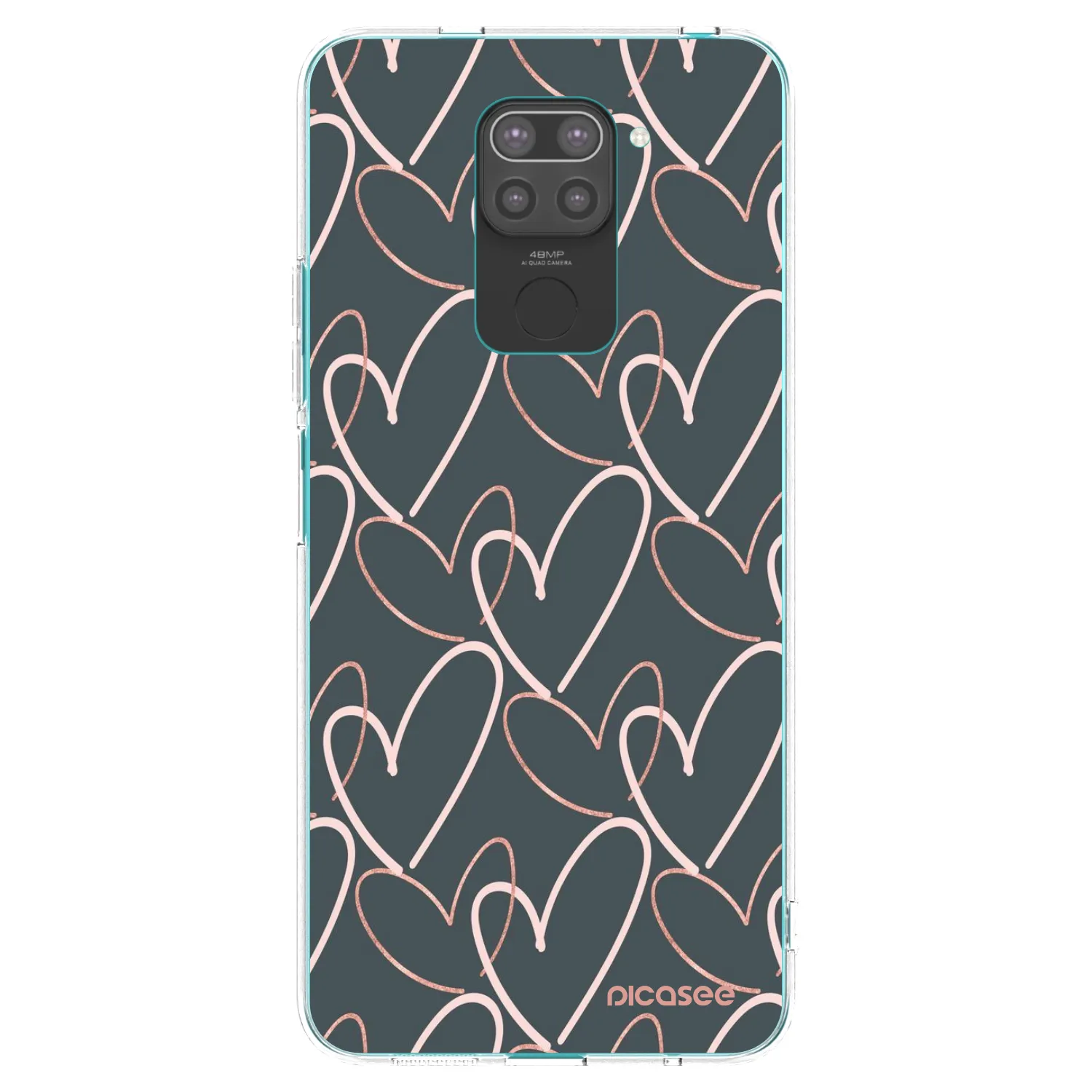 Picasee Xiaomi Redmi Note 9 Hülle - Schwarzes Silikon - Viel Liebe