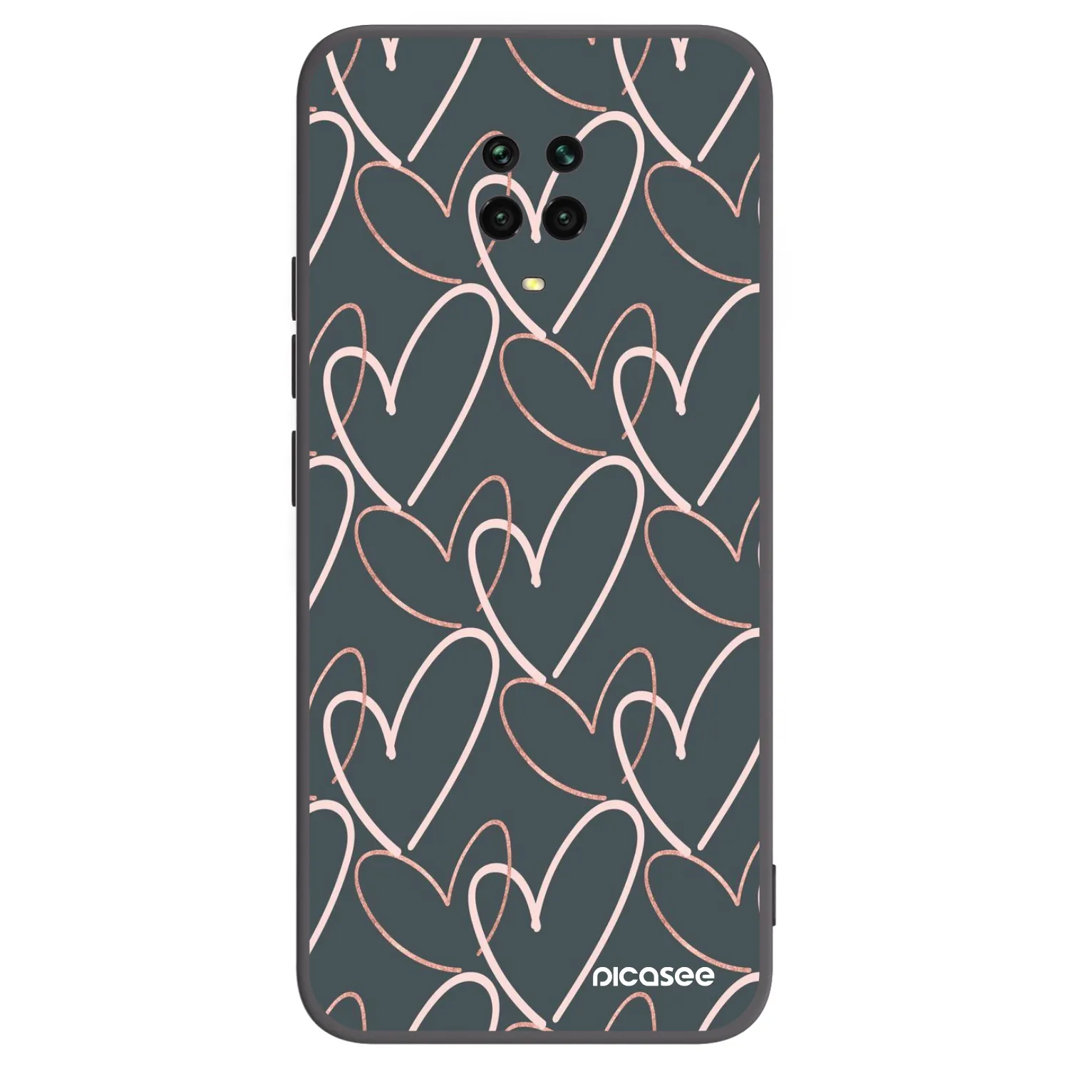 Picasee Xiaomi Redmi Note 9S Hülle - Schwarzes Silikon - Viel Liebe