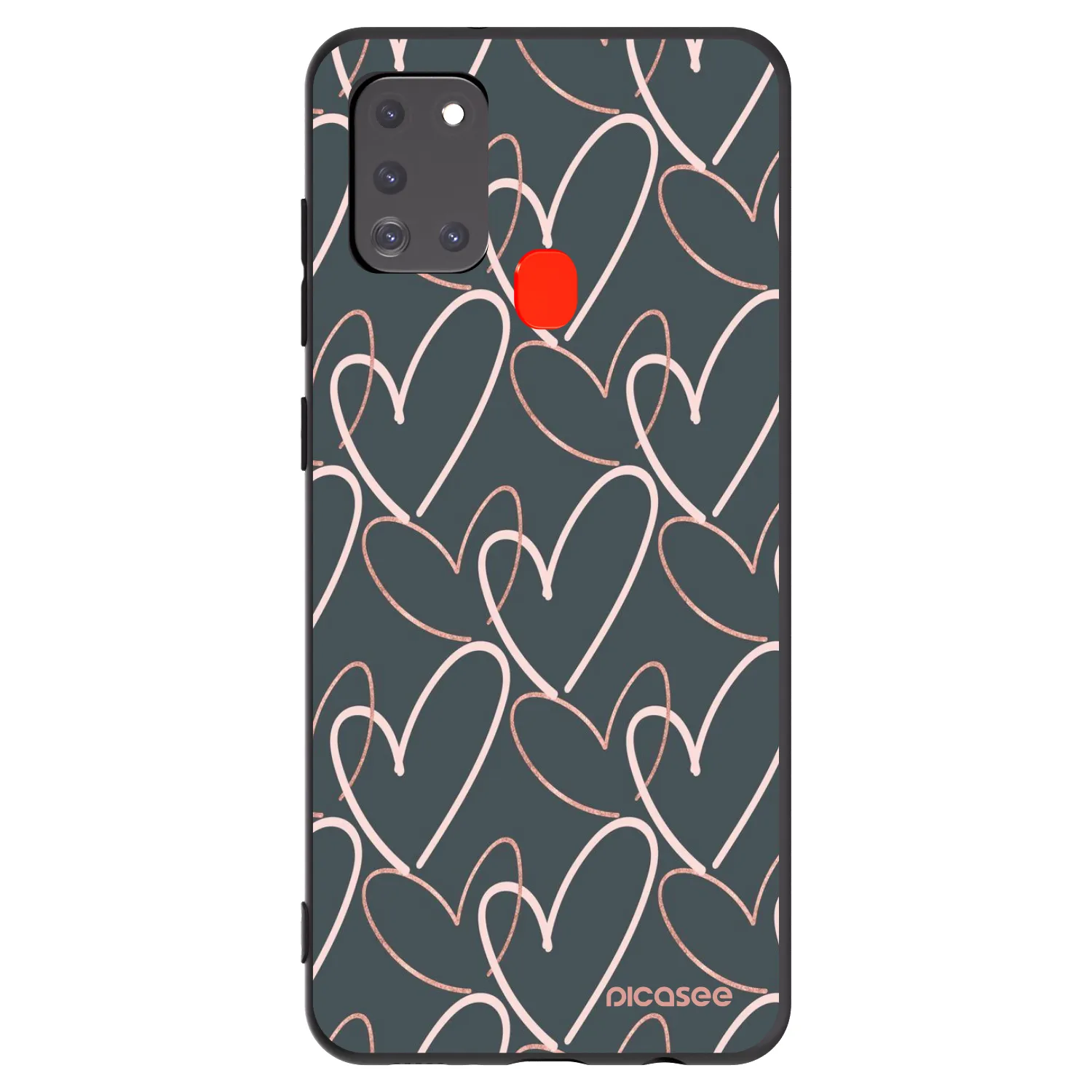 Picasee Samsung Galaxy A21s Hülle - Schwarzes Silikon - Viel Liebe