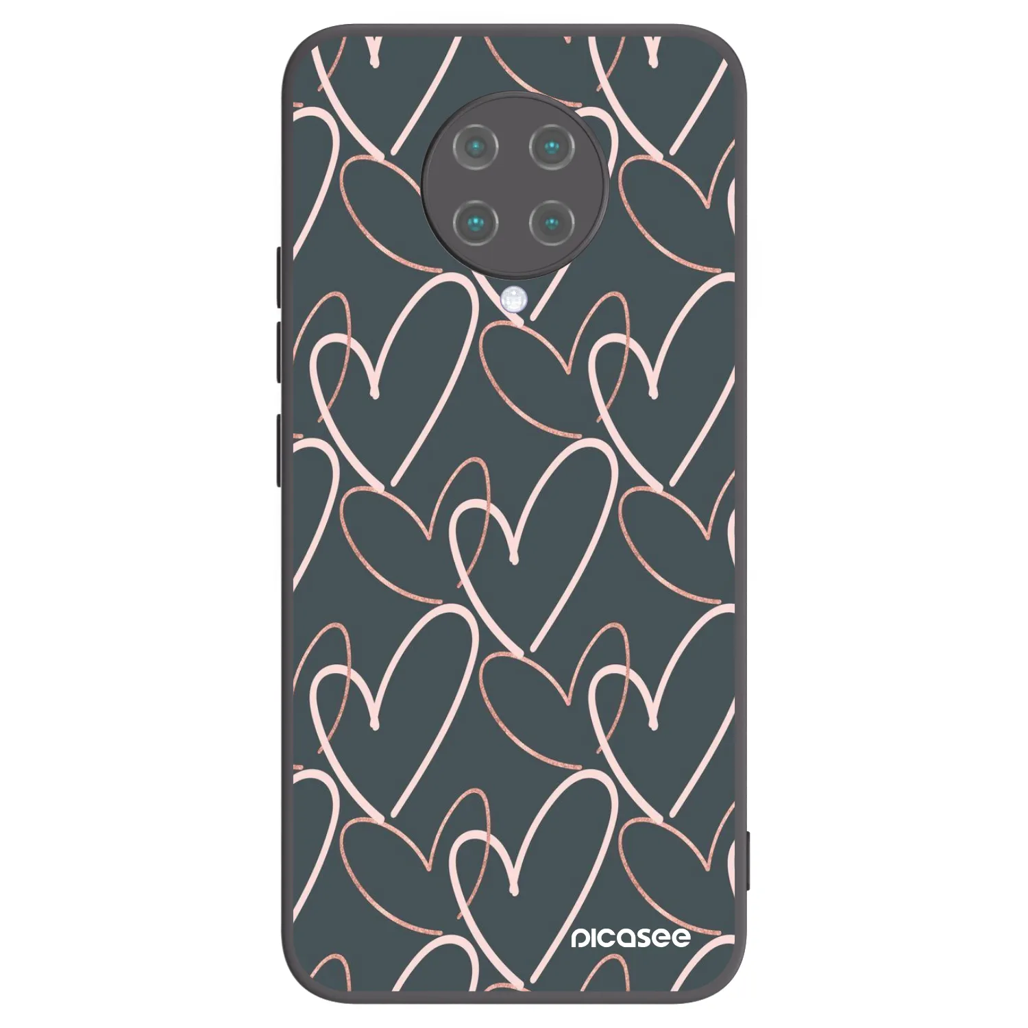 Picasee Xiaomi Poco F2 Pro Hülle - Schwarzes Silikon - Viel Liebe