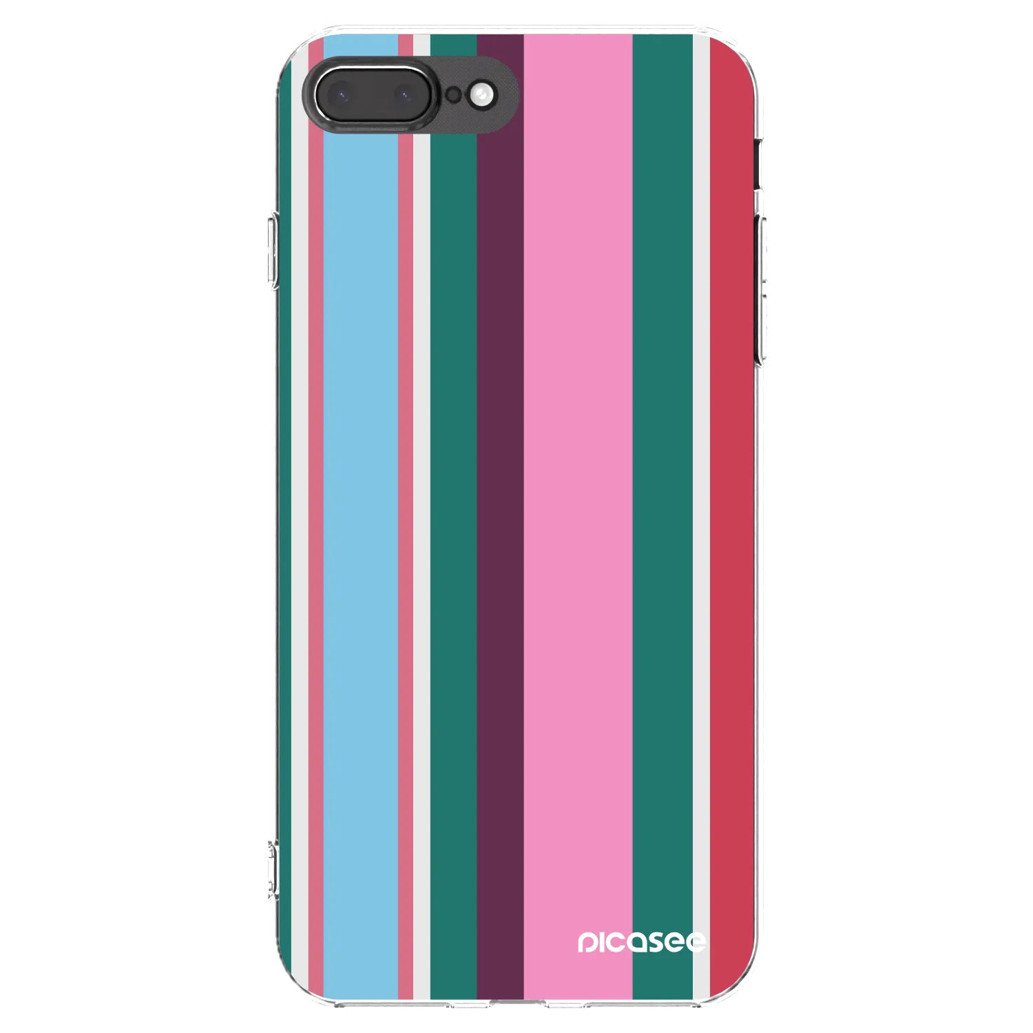 Picasee Apple iPhone 8 Plus Hülle - Transparentes Silikon - Cabana club