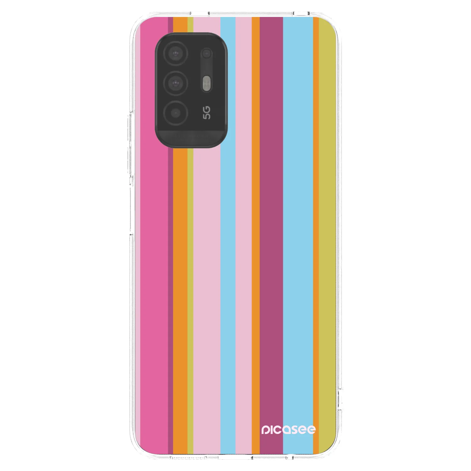 Picasee OPPO A94 5G Hülle - Transparentes Silikon - Golden hour