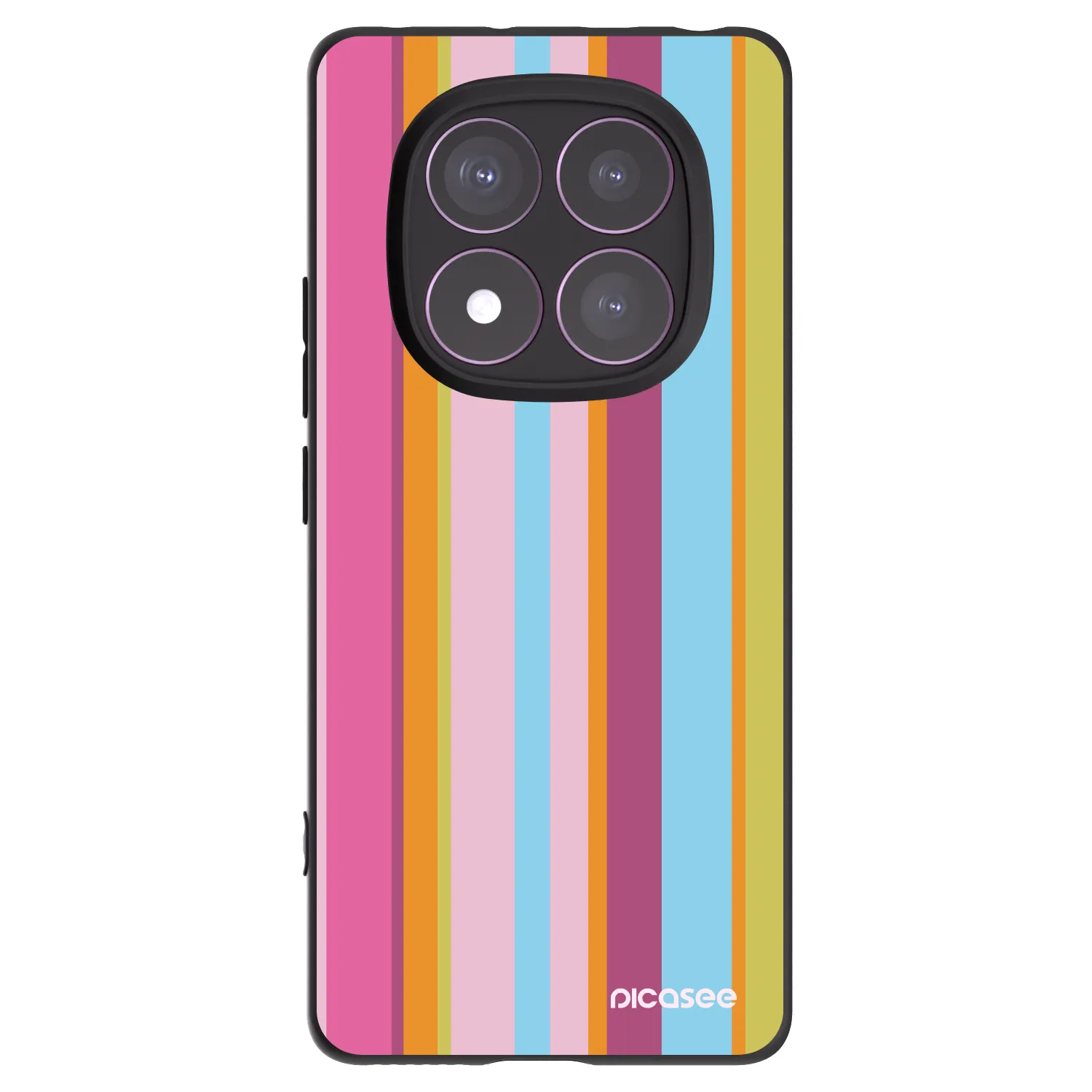 Picasee Xiaomi Redmi Note 14 Pro 4G Hülle - Schwarzes Silikon - Golden hour