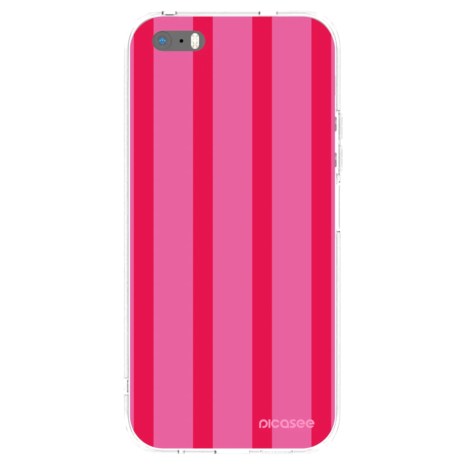 Picasee Apple iPhone 5/5S/SE Hülle - Transparentes Silikon - Hot tropic