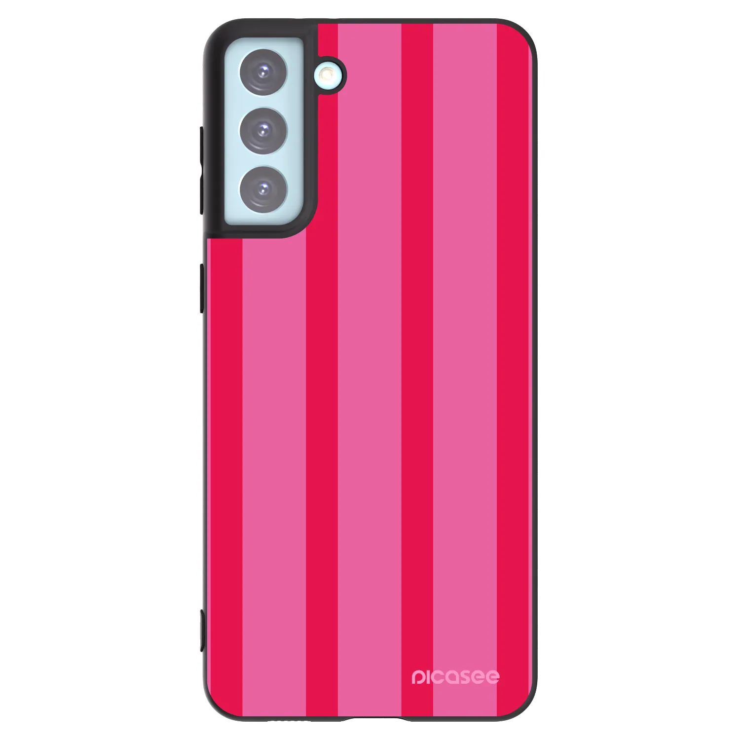 Picasee Samsung Galaxy S21+ 5G G996F Hülle - Schwarzes Silikon - Hot tropic