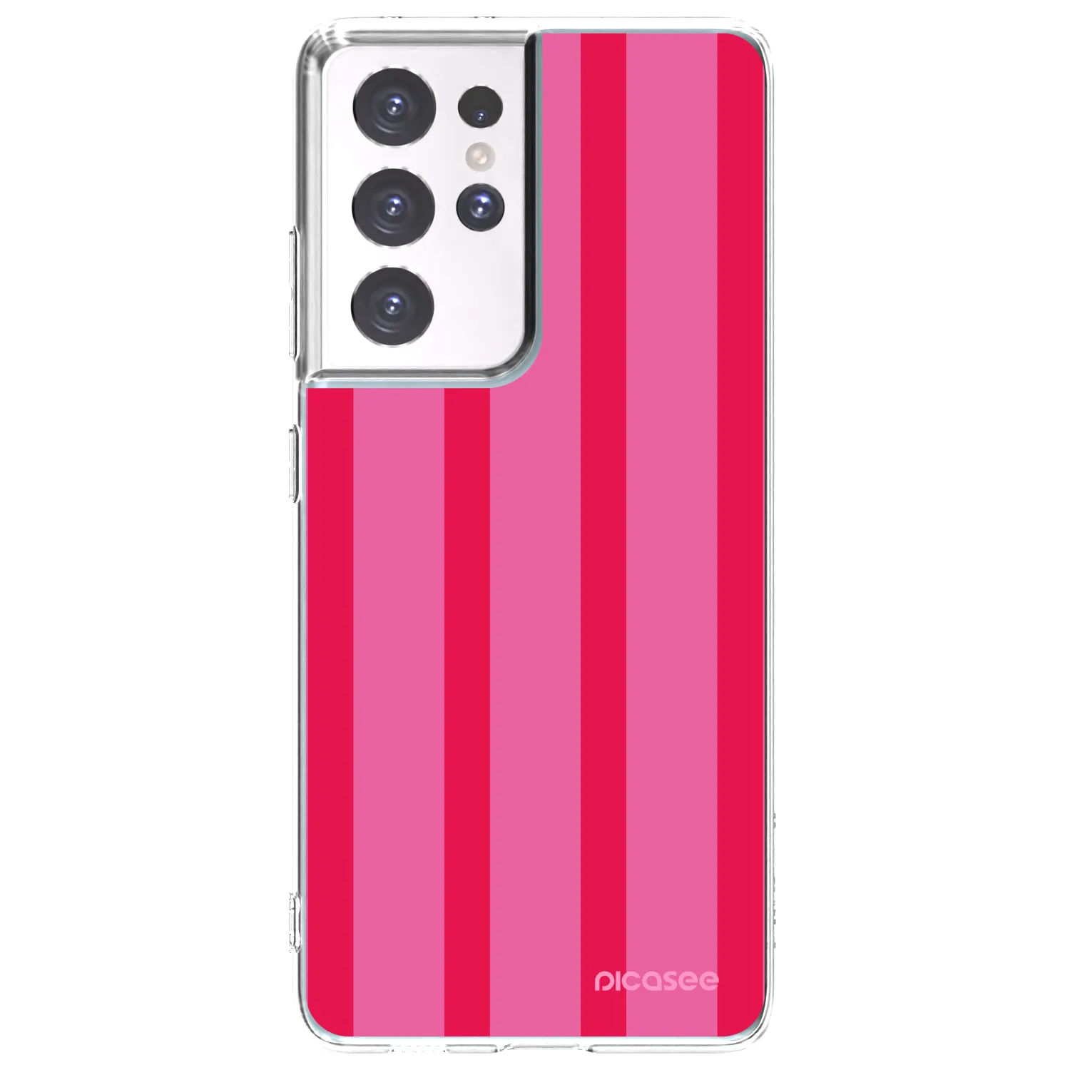 Picasee Samsung Galaxy S21 Ultra 5G G998B Hülle - Transparentes Silikon - Hot tropic