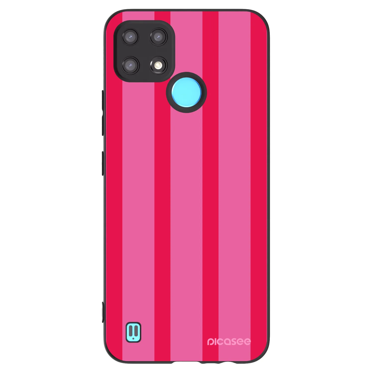 Picasee Realme C21 Hülle - Schwarzes Silikon - Hot tropic