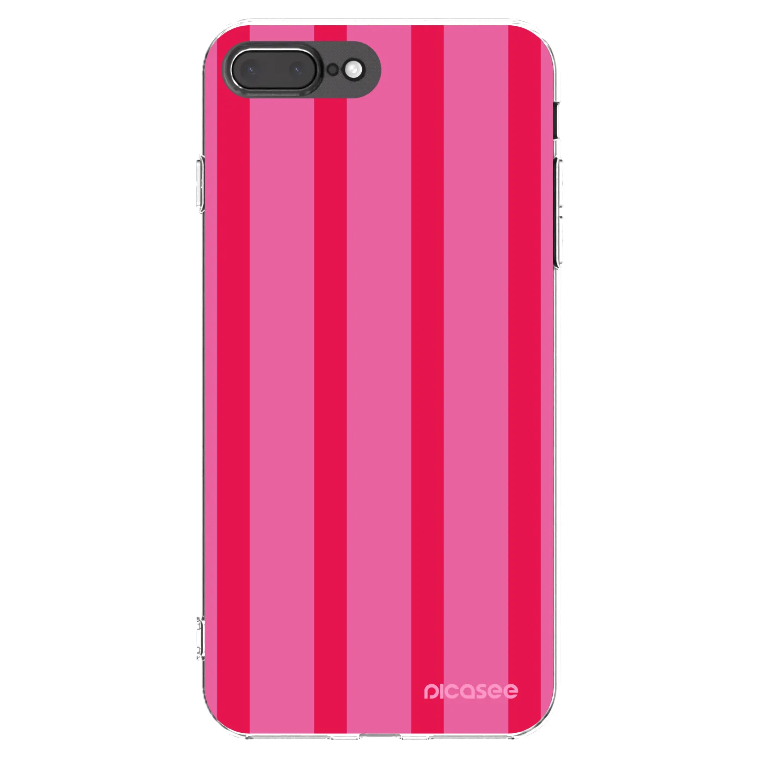 Picasee Apple iPhone 7 Plus Hülle - Transparentes Silikon - Hot tropic