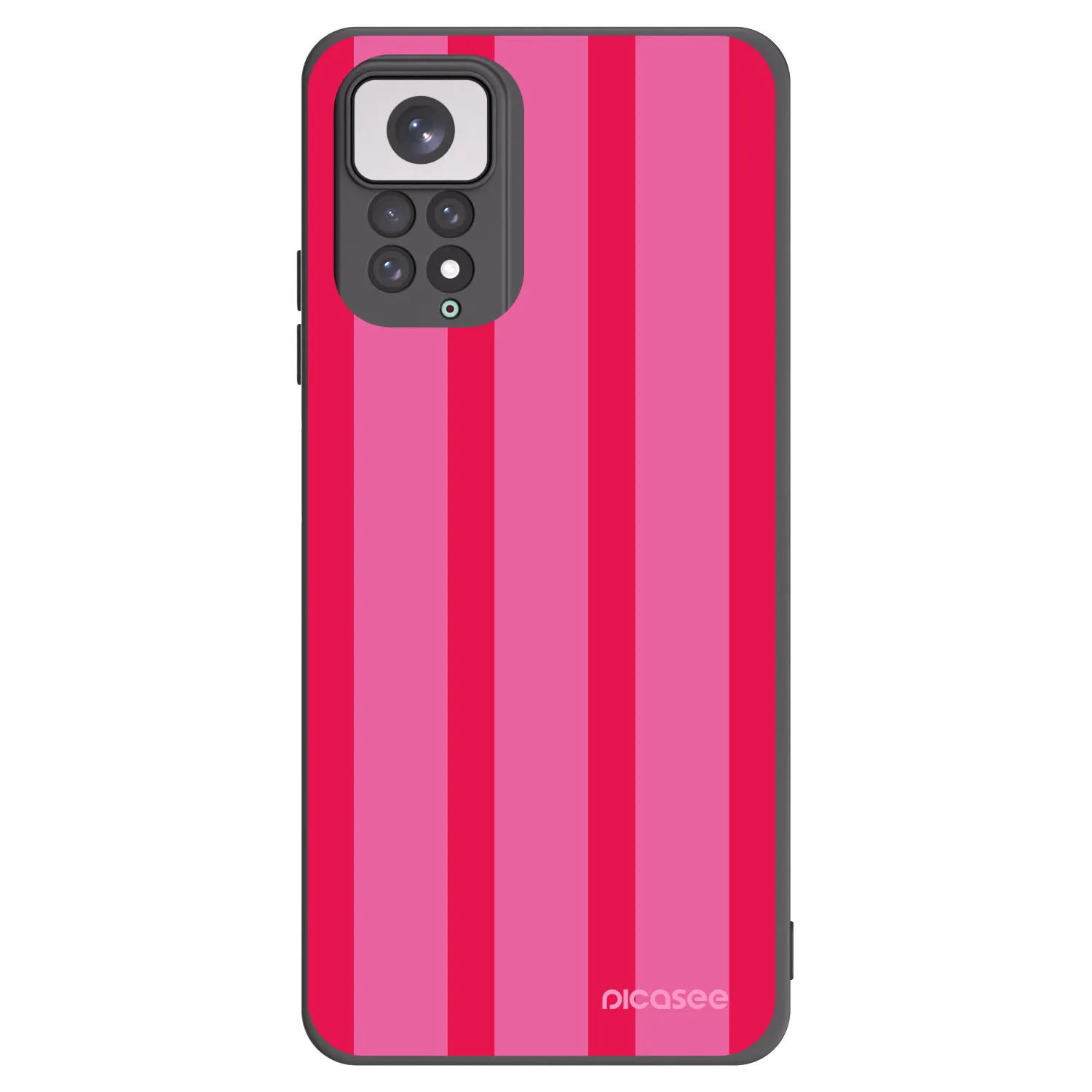 Picasee Xiaomi Redmi Note 11 Hülle - Schwarzes Silikon - Hot tropic