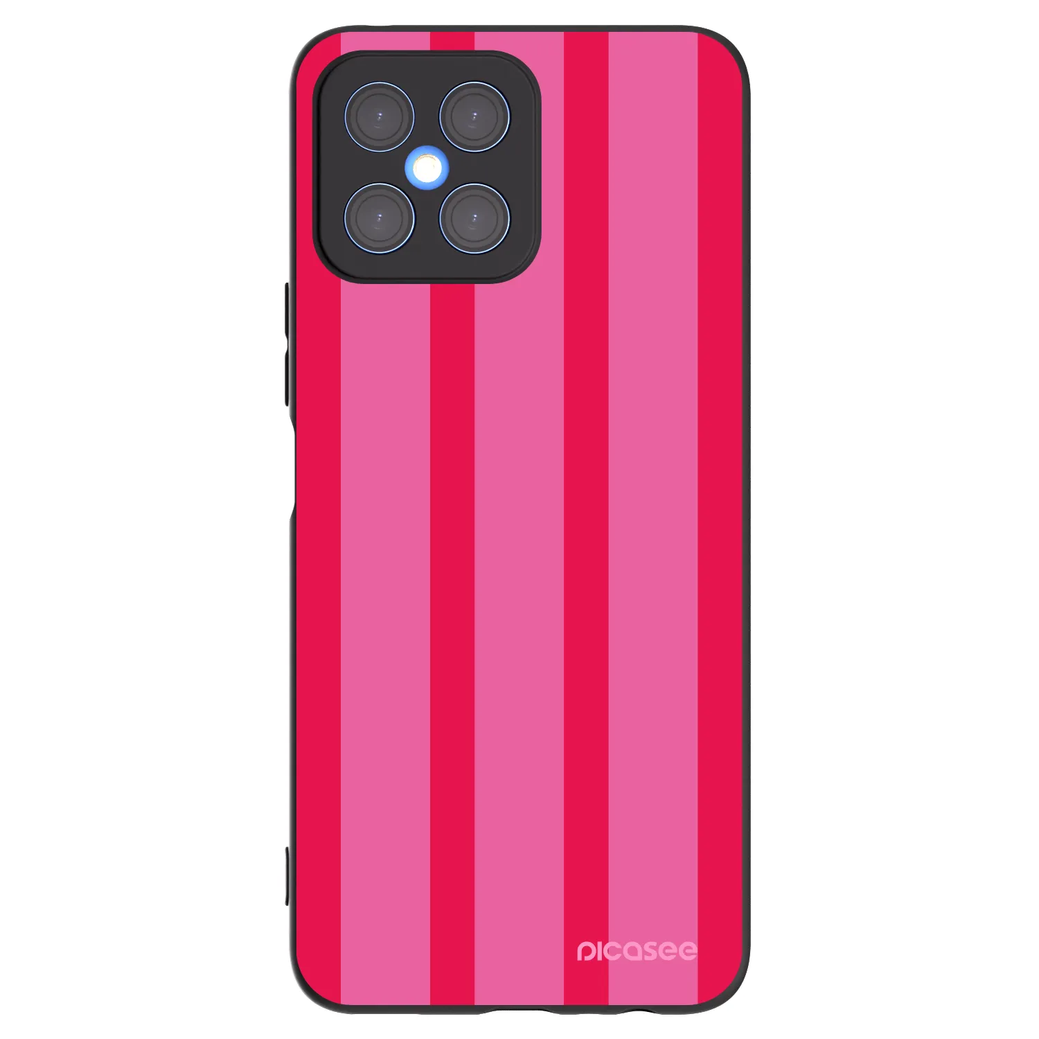 Picasee Honor X8 4G Hülle - Schwarzes Silikon - Hot tropic