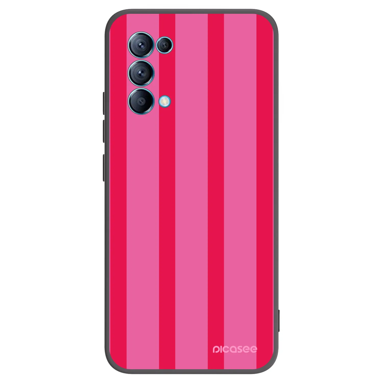 Picasee OPPO A16s Hülle - Schwarzes Silikon - Hot tropic
