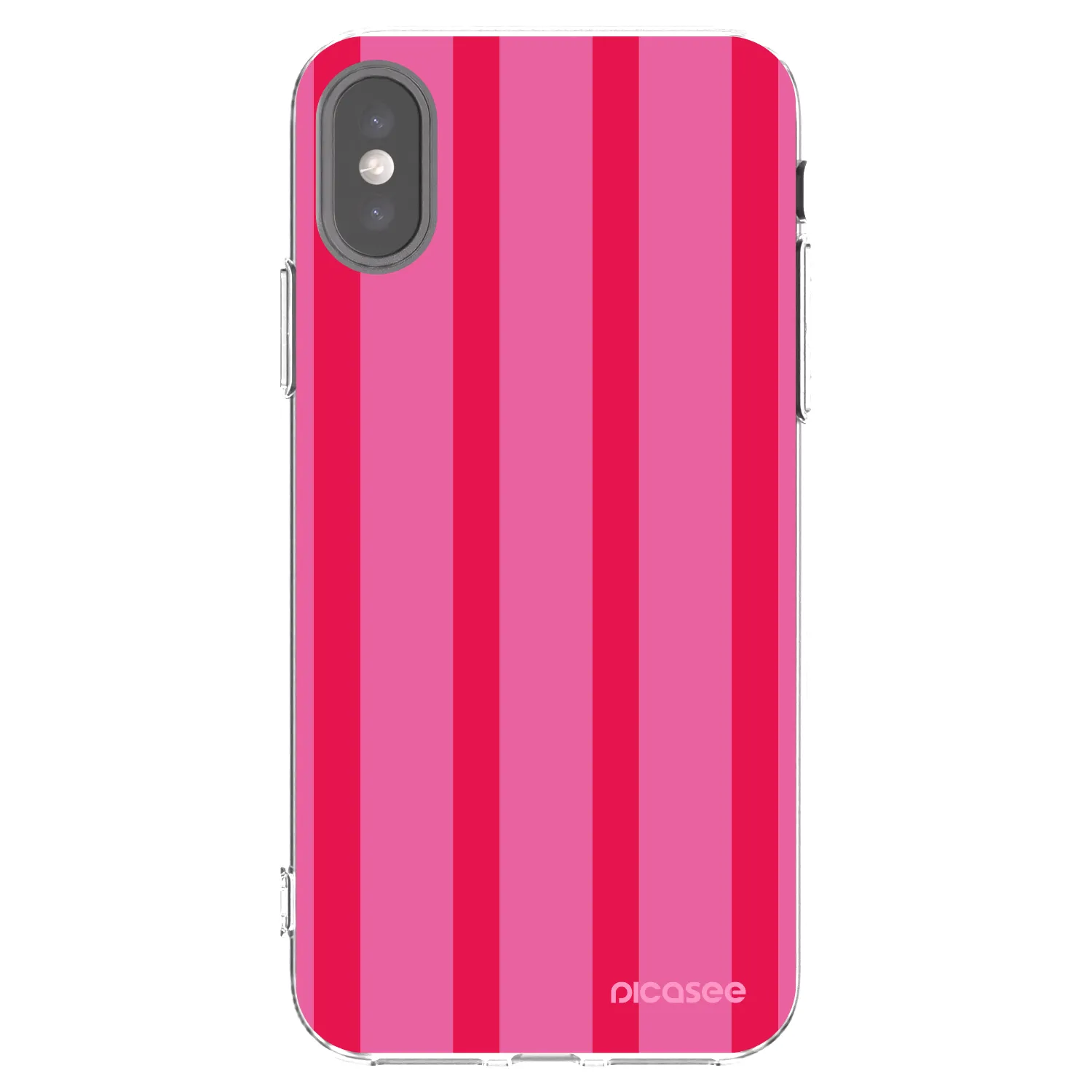 Picasee Apple iPhone X/XS Hülle - Transparentes Silikon - Hot tropic