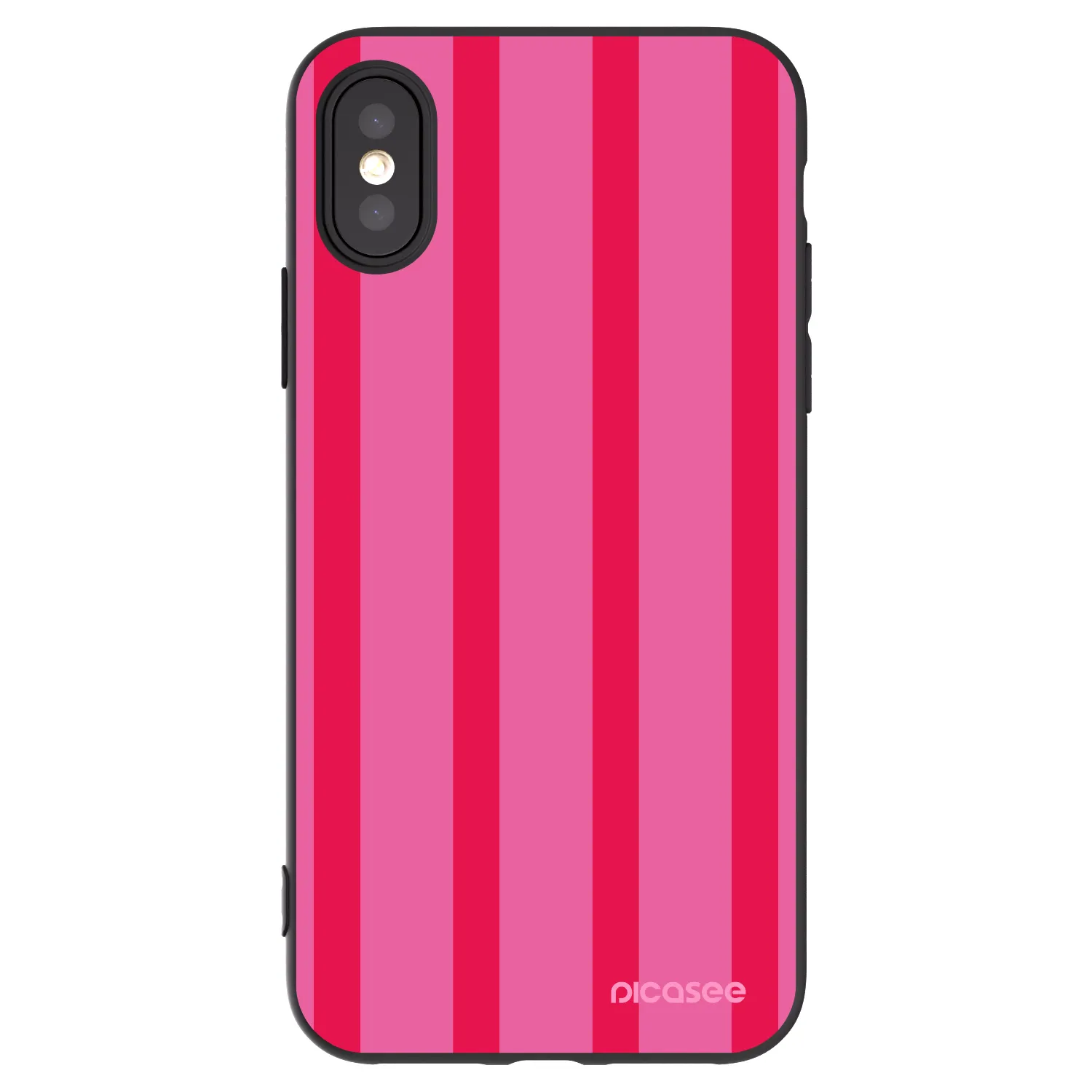 Picasee Apple iPhone X/XS Hülle - Schwarzes Silikon - Hot tropic