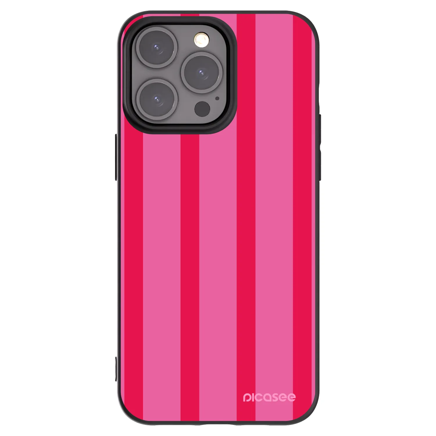 Picasee Apple iPhone 15 Pro Max Hülle - Schwarzes Silikon - Hot tropic