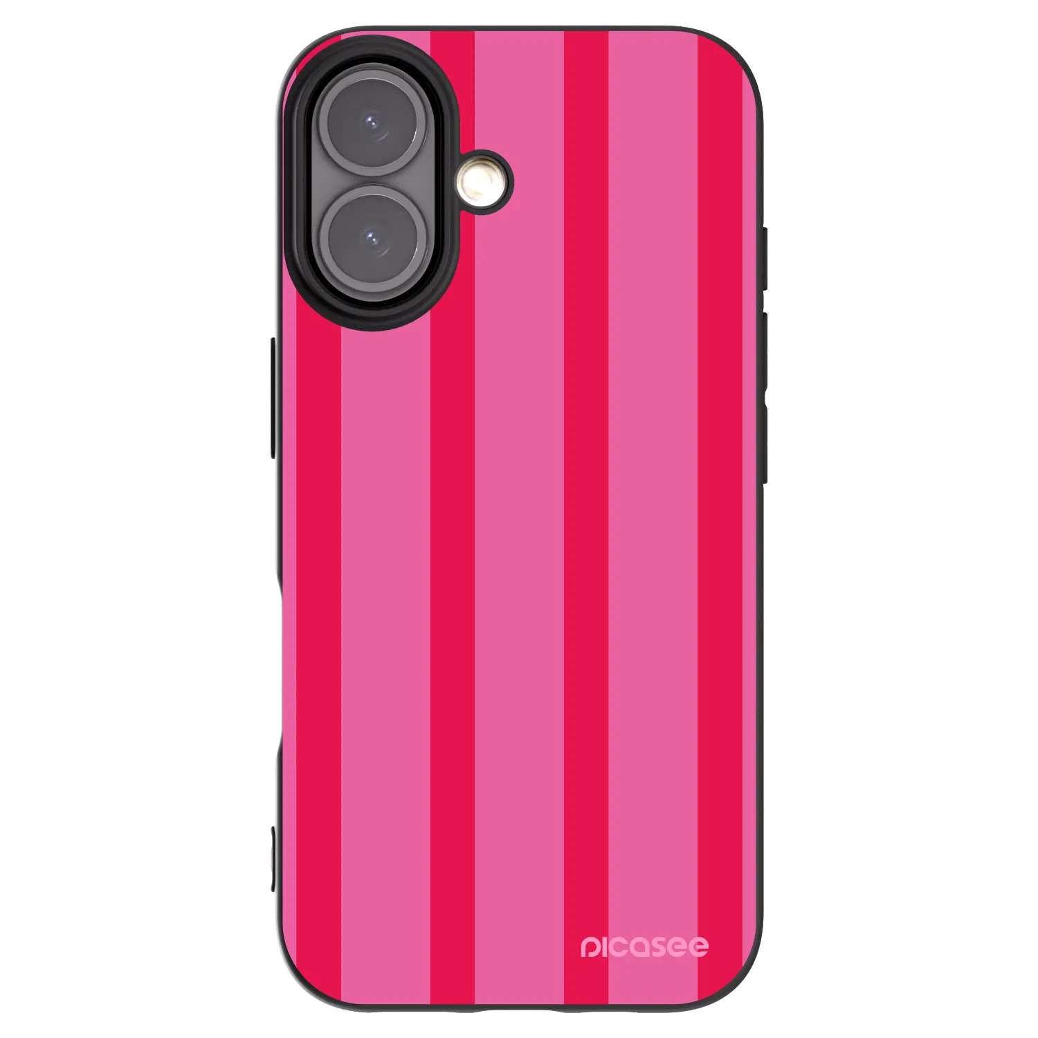 Picasee Apple iPhone 16 Hülle - Schwarzes Silikon - Hot tropic
