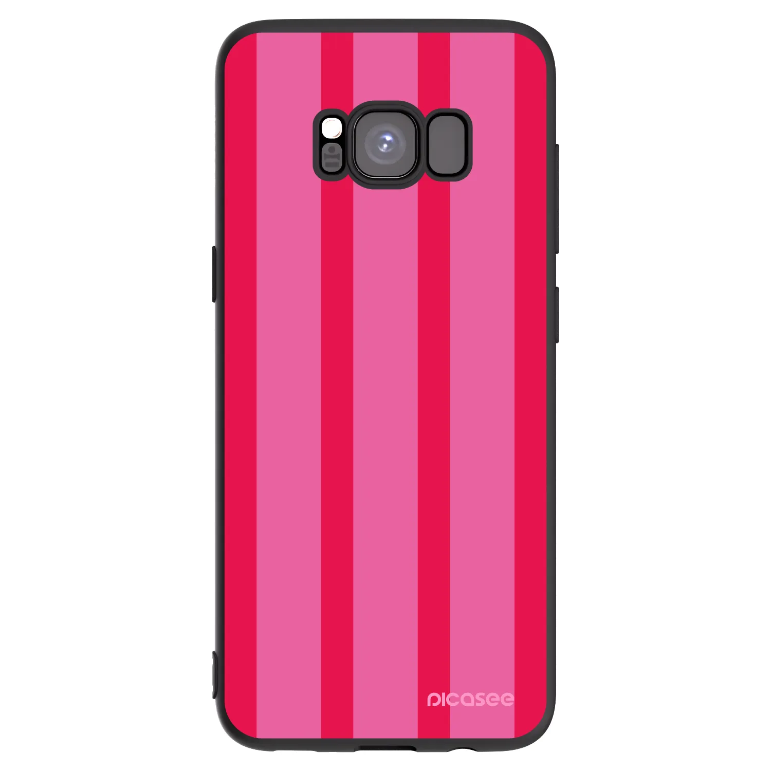 Picasee Samsung Galaxy S8 G950F Hülle - Schwarzes Silikon - Hot tropic