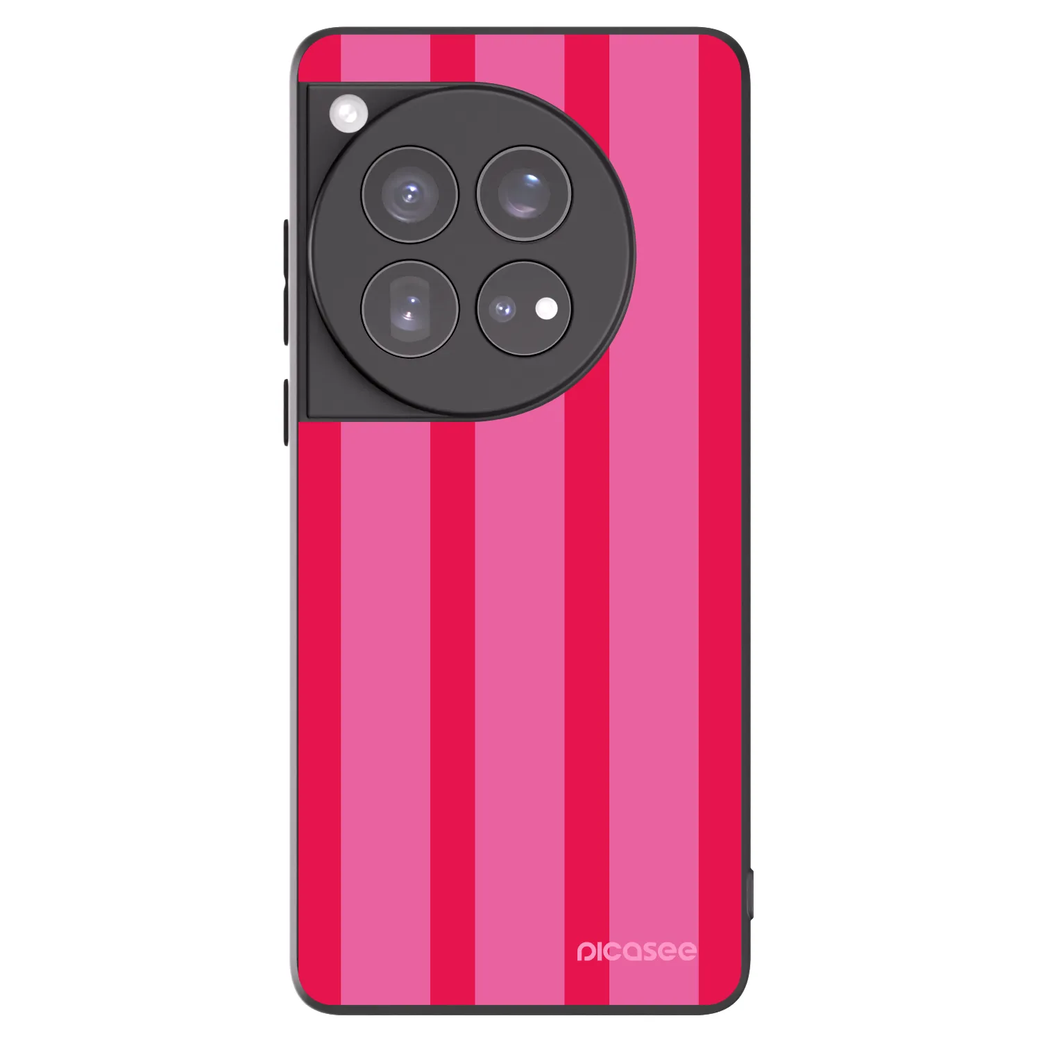 Picasee OnePlus 12 5G Hülle - Schwarzes Silikon - Hot tropic