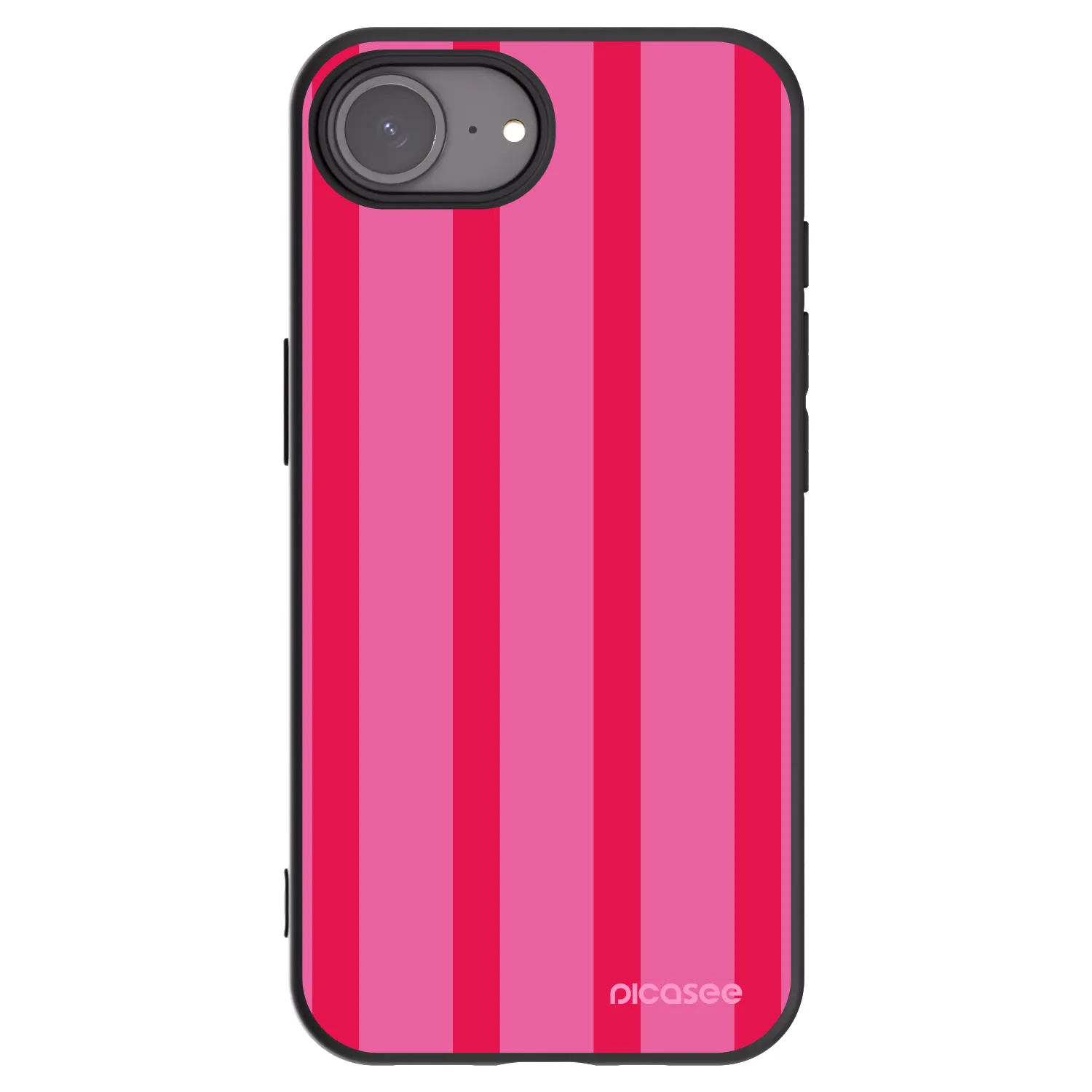 Picasee Apple iPhone 16e Hülle - Schwarzes Silikon - Hot tropic