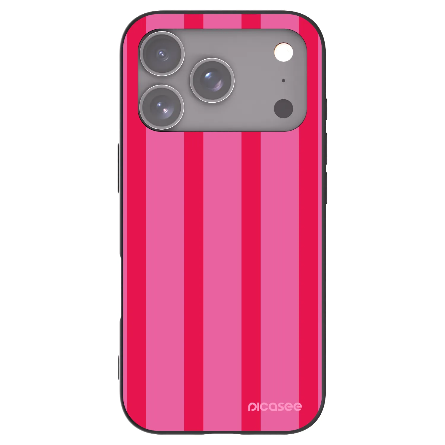 Picasee Apple iPhone 17 Pro Hülle - Schwarzes Silikon - Hot tropic