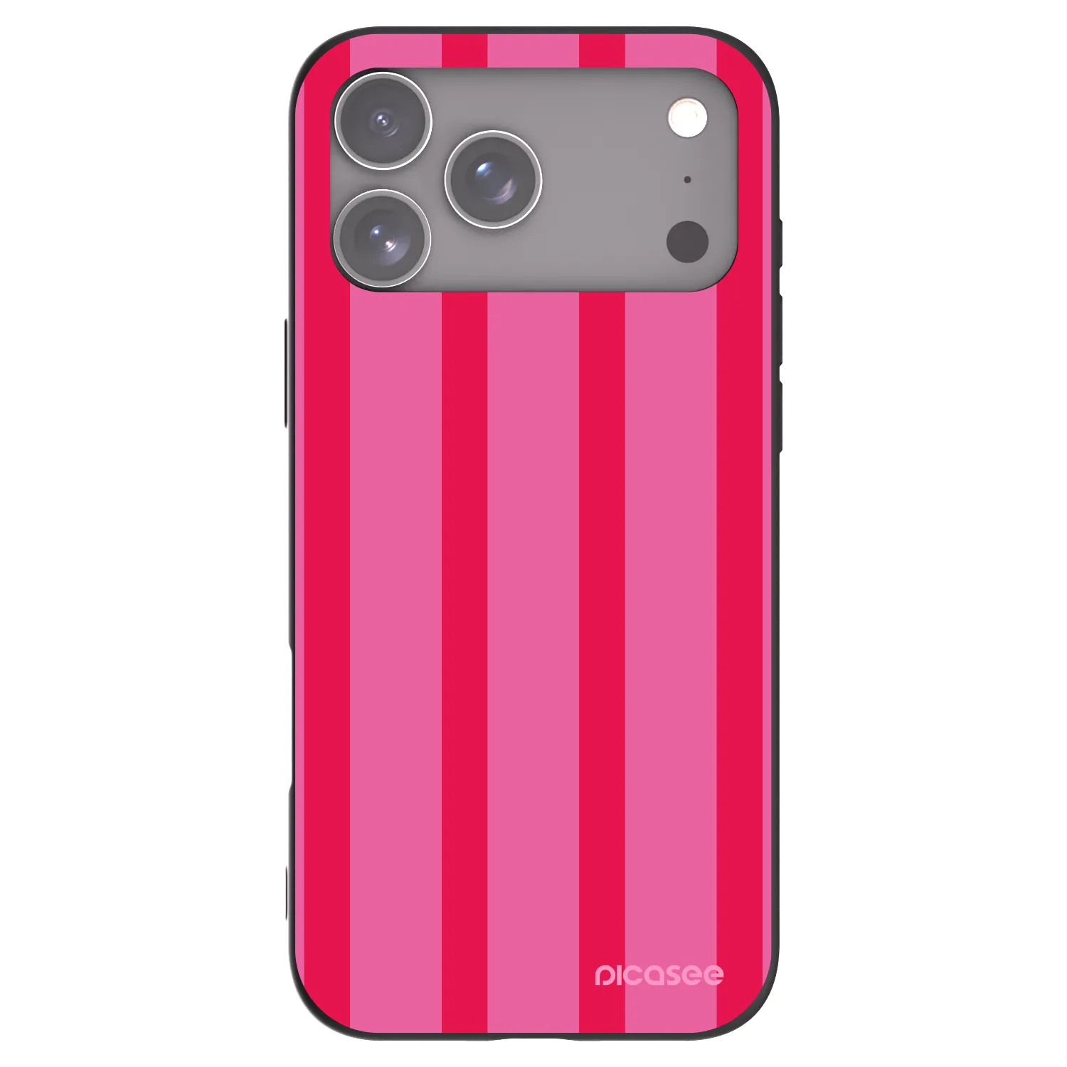 Picasee Apple iPhone 17 Pro Max Hülle - Schwarzes Silikon - Hot tropic