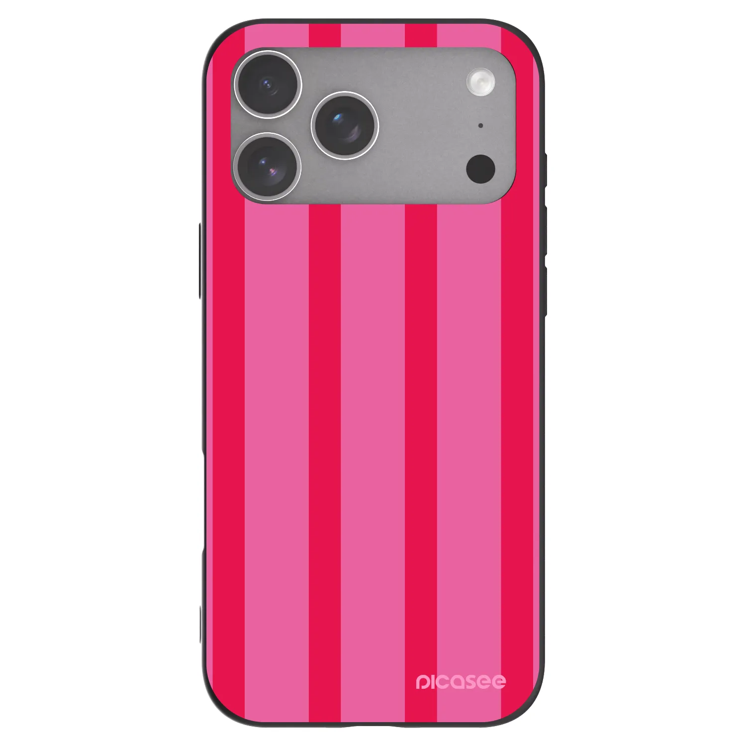 Picasee Apple iPhone 18 Pro Max Hülle - Schwarzes Silikon - Hot tropic