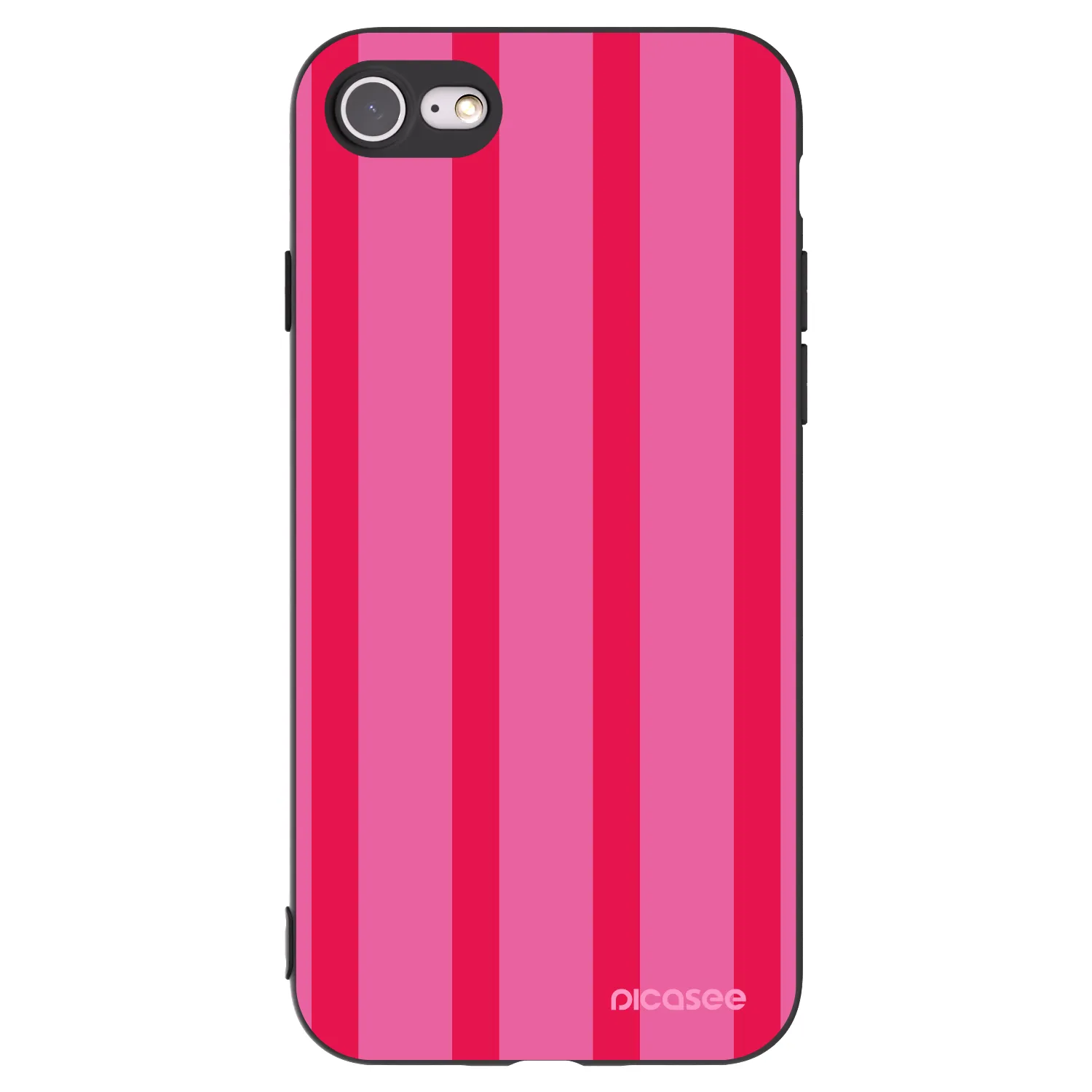 Picasee Apple iPhone SE 2020 Hülle - Schwarzes Silikon - Hot tropic