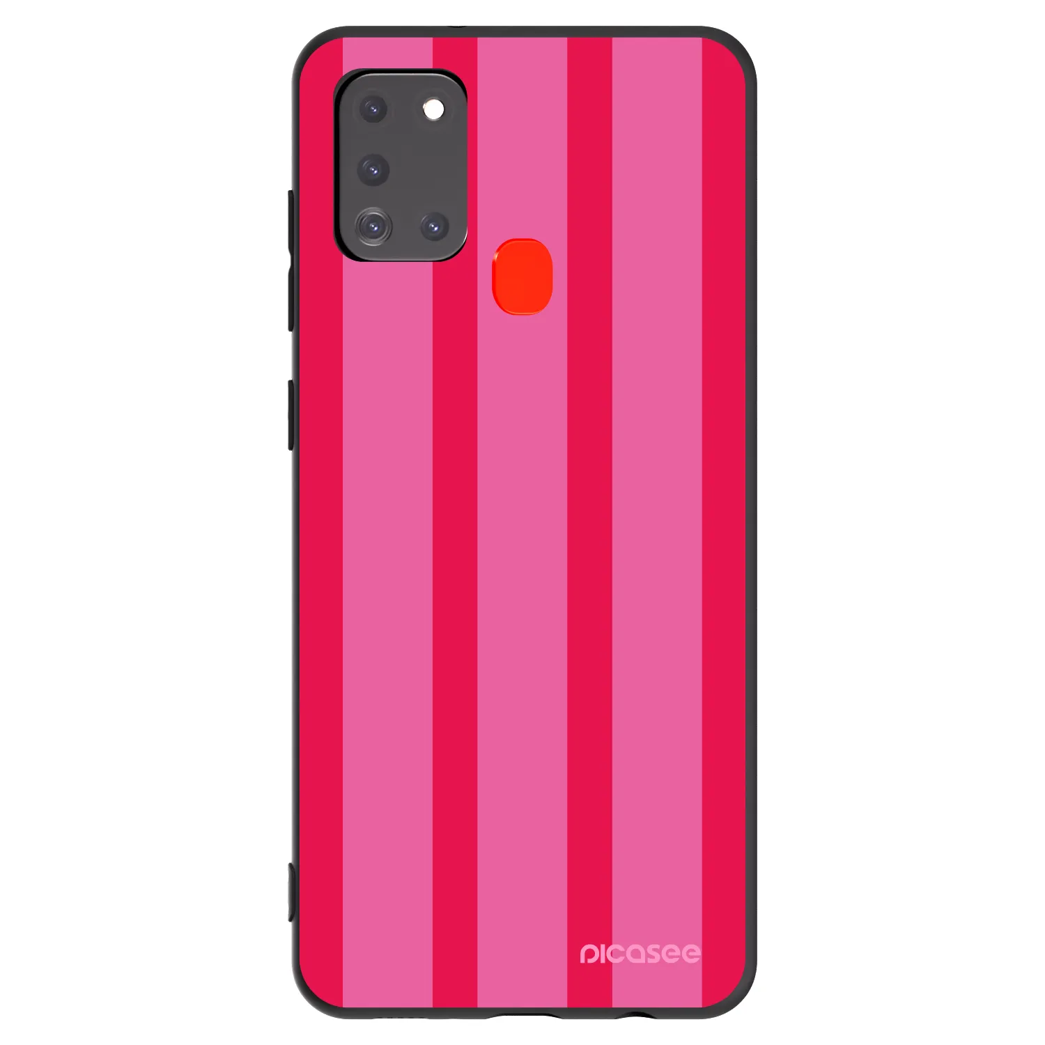 Picasee Samsung Galaxy A21s Hülle - Schwarzes Silikon - Hot tropic