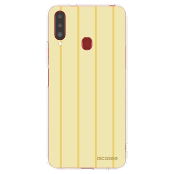 Picasee Samsung Galaxy A20s Hülle - Transparentes Silikon - Liquid sunshine