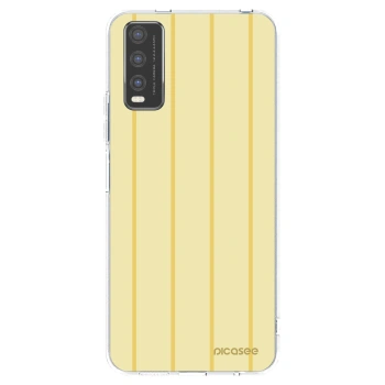 Picasee Vivo Y20s Hülle - Transparentes Silikon - Liquid sunshine