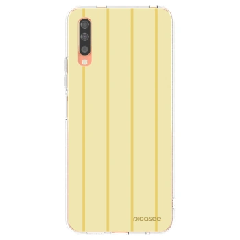 Picasee Samsung Galaxy A70 A705F Hülle - Transparentes Silikon - Liquid sunshine