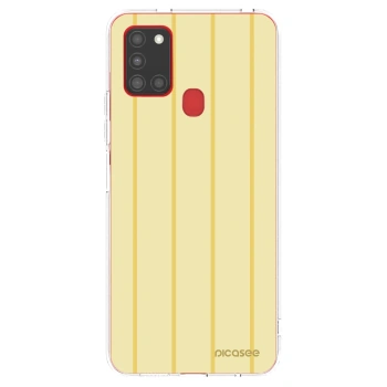 Picasee Samsung Galaxy A21s Hülle - Transparentes Silikon - Liquid sunshine