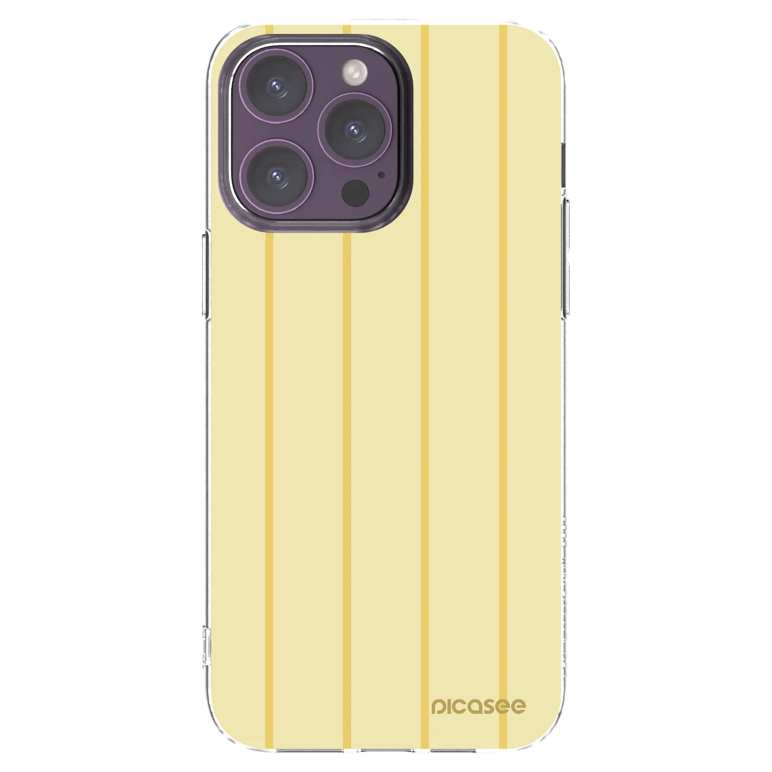 Picasee Apple iPhone 14 Pro Max Hülle - Transparentes Silikon - Liquid sunshine