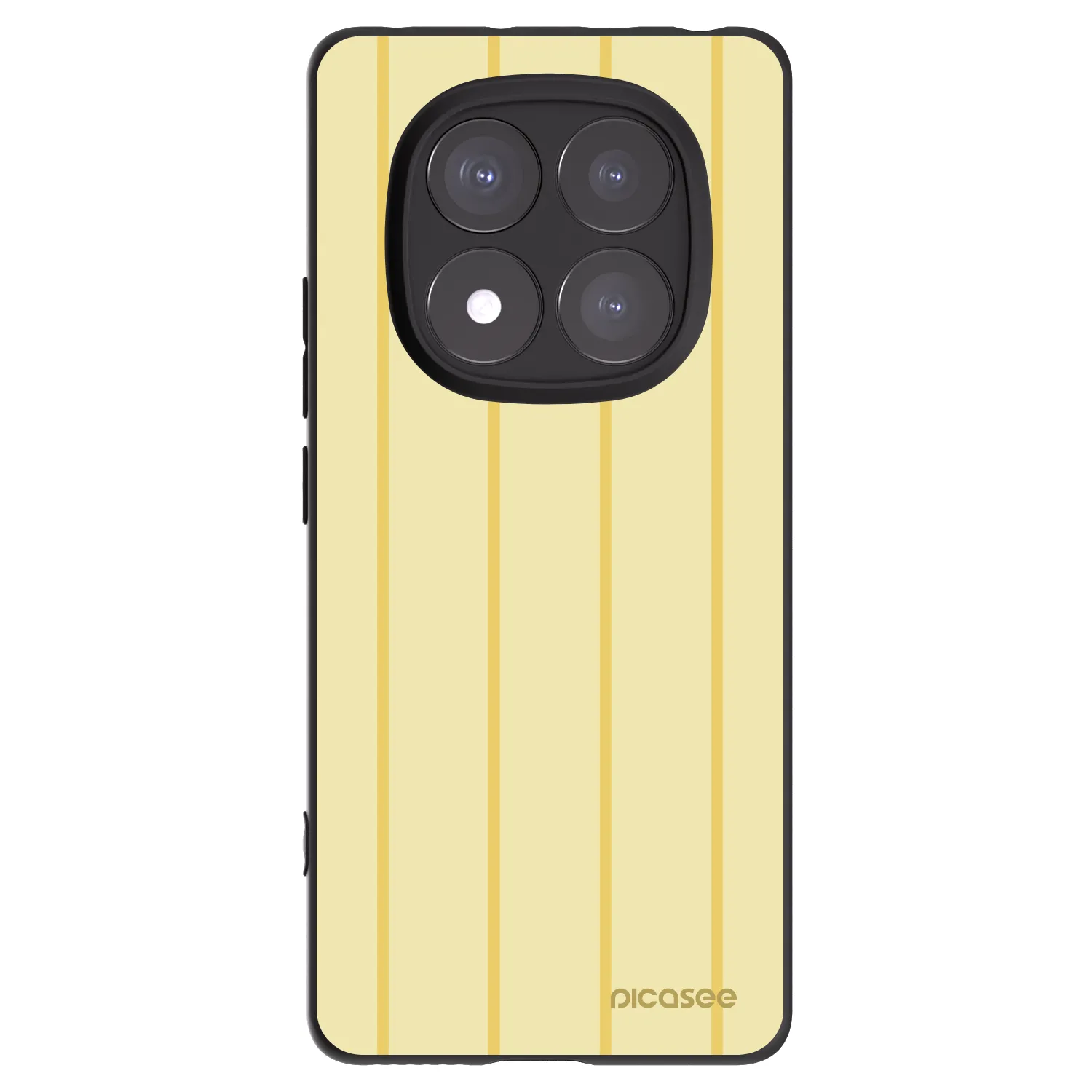 Picasee Xiaomi Redmi Note 14 Pro 5G Hülle - Schwarzes Silikon - Liquid sunshine