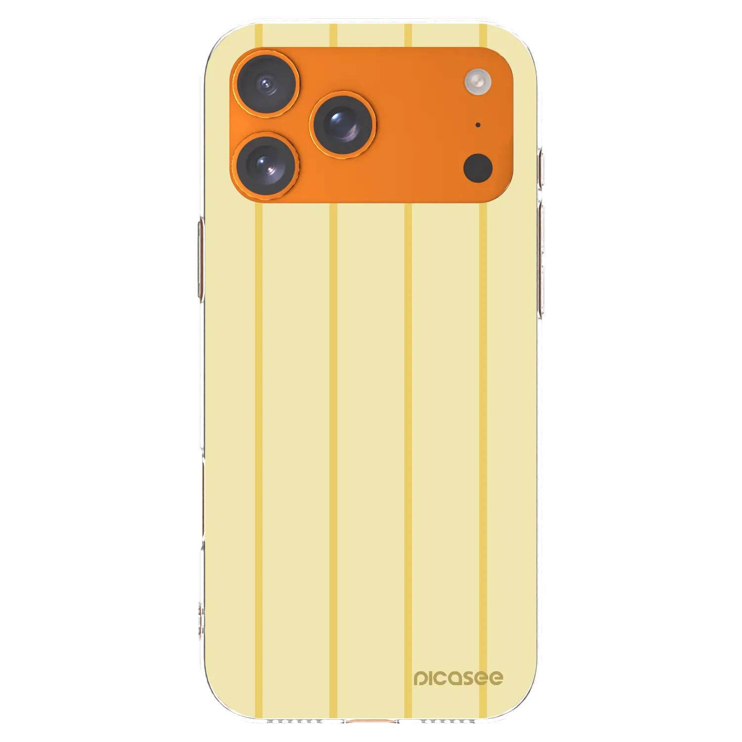 Picasee Apple iPhone 17 Pro Max Hülle - Transparentes Silikon - Liquid sunshine