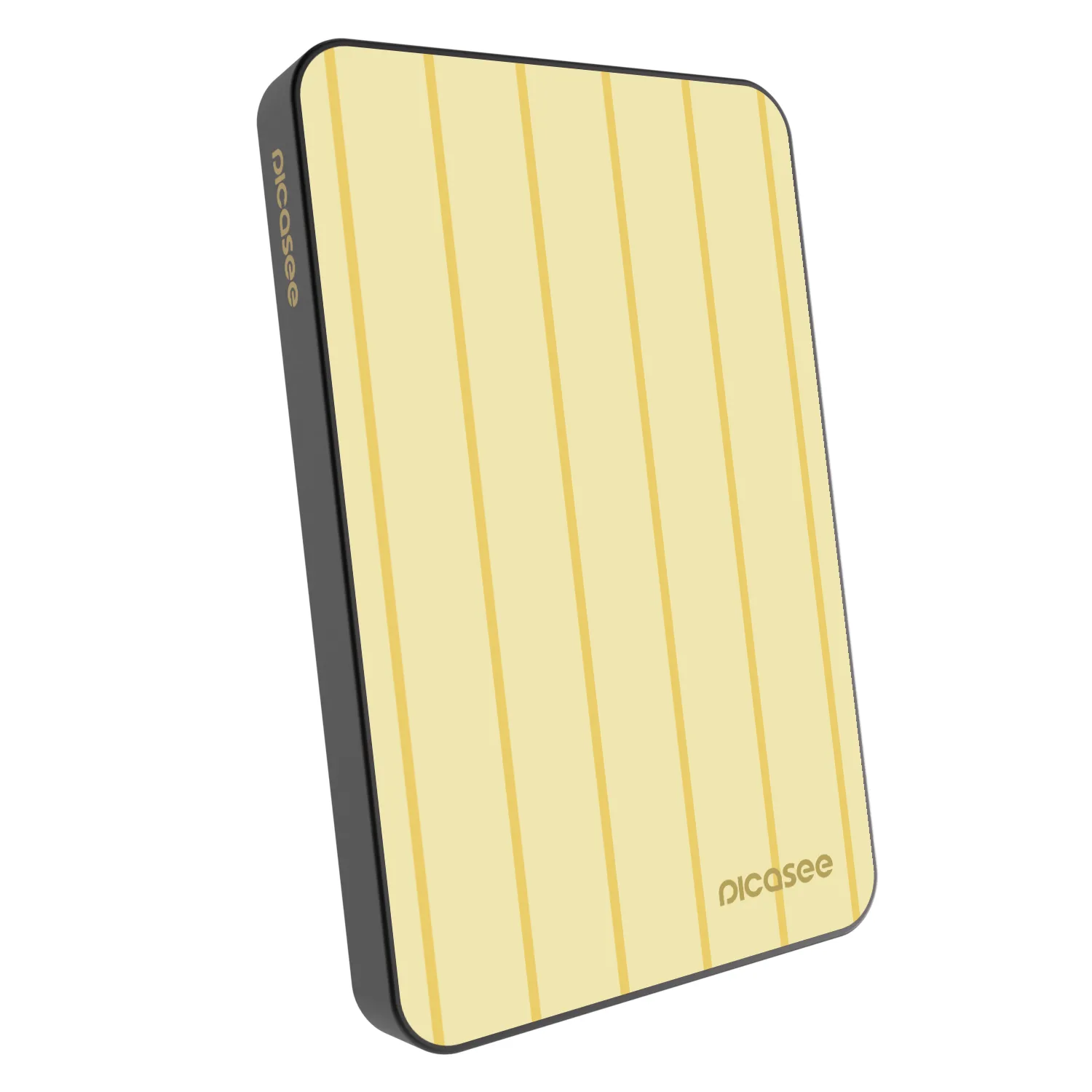 Picasee Powerbank mit MagSafe 5 000 mAh Grau - Liquid sunshine