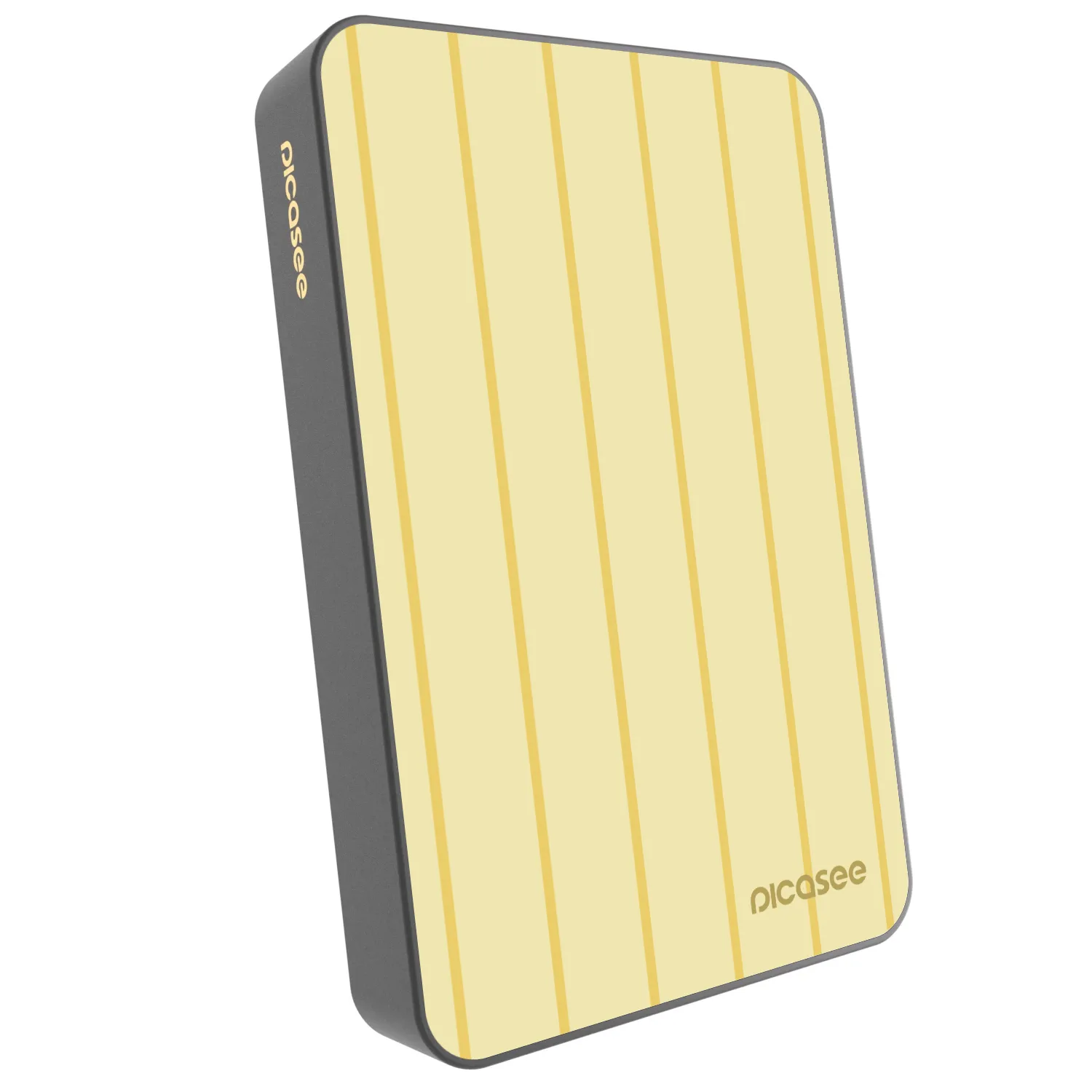 Picasee Powerbank mit MagSafe 10 000 mAh Grau - Liquid sunshine