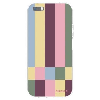 Picasee Apple iPhone 5/5S/SE Hülle - Transparentes Silikon - Lobby tiles