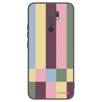 Picasee Xiaomi Redmi 9 Hülle - Schwarzes Silikon - Lobby tiles