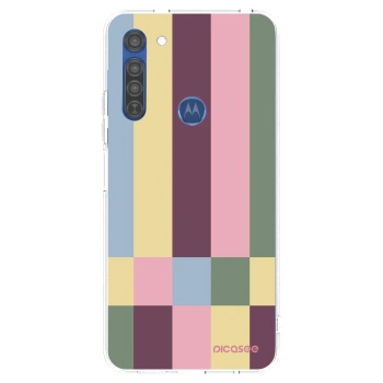 Hülle für Motorola Moto G8 - Lobby tiles