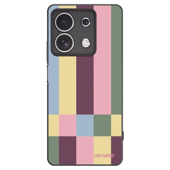 Picasee Xiaomi Redmi Note 13 4G Hülle - Schwarzes Silikon - Lobby tiles