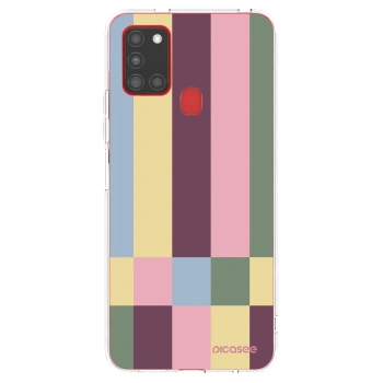 Picasee Samsung Galaxy A21s Hülle - Transparentes Silikon - Lobby tiles