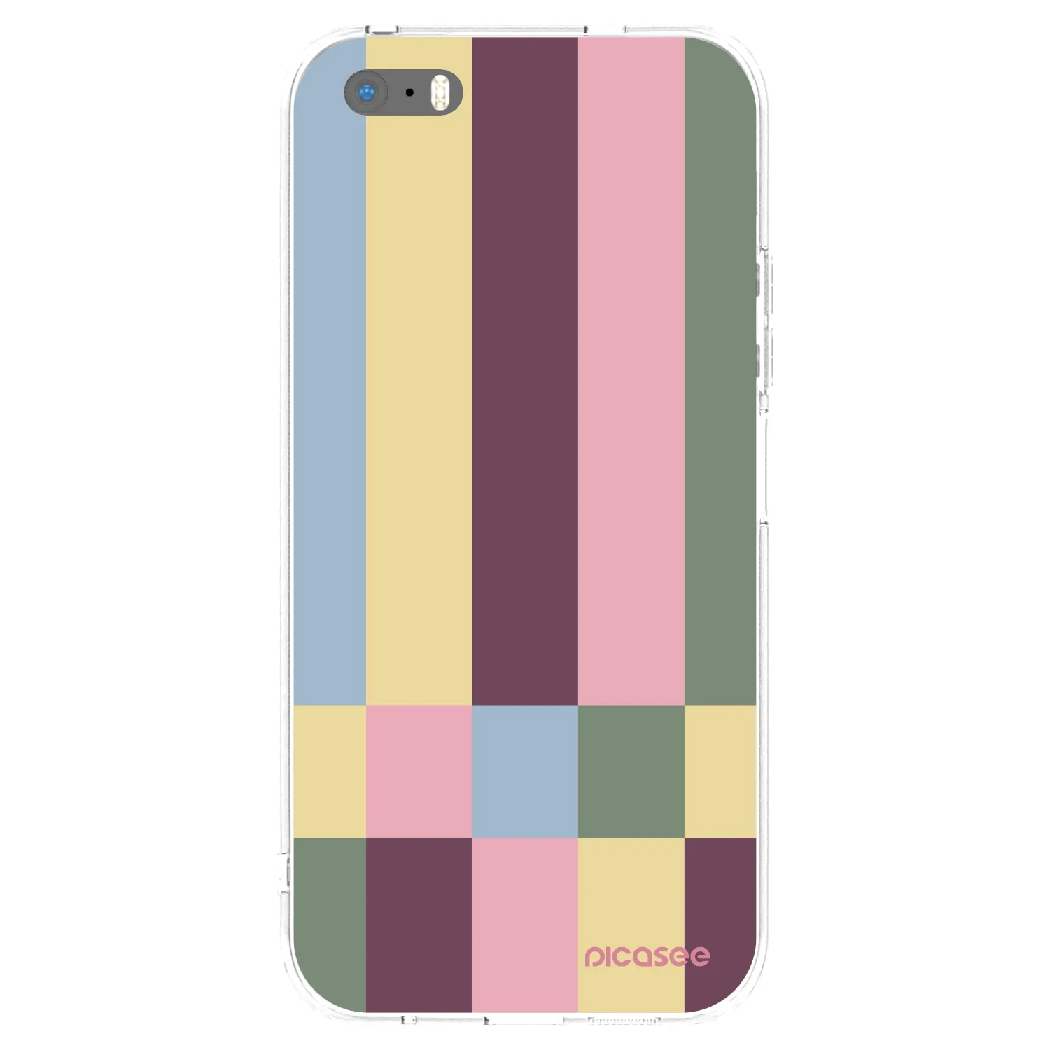 Picasee Apple iPhone 5/5S/SE Hülle - Transparentes Silikon - Lobby tiles