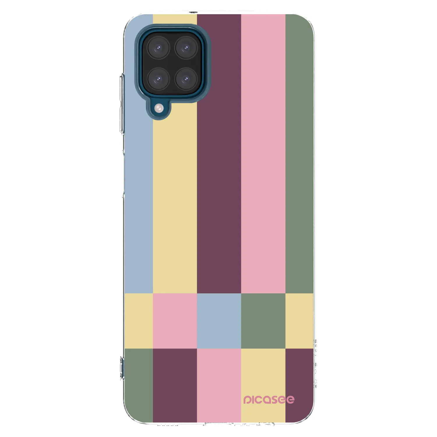 Picasee Samsung Galaxy A12 A125F Hülle - Transparentes Silikon - Lobby tiles