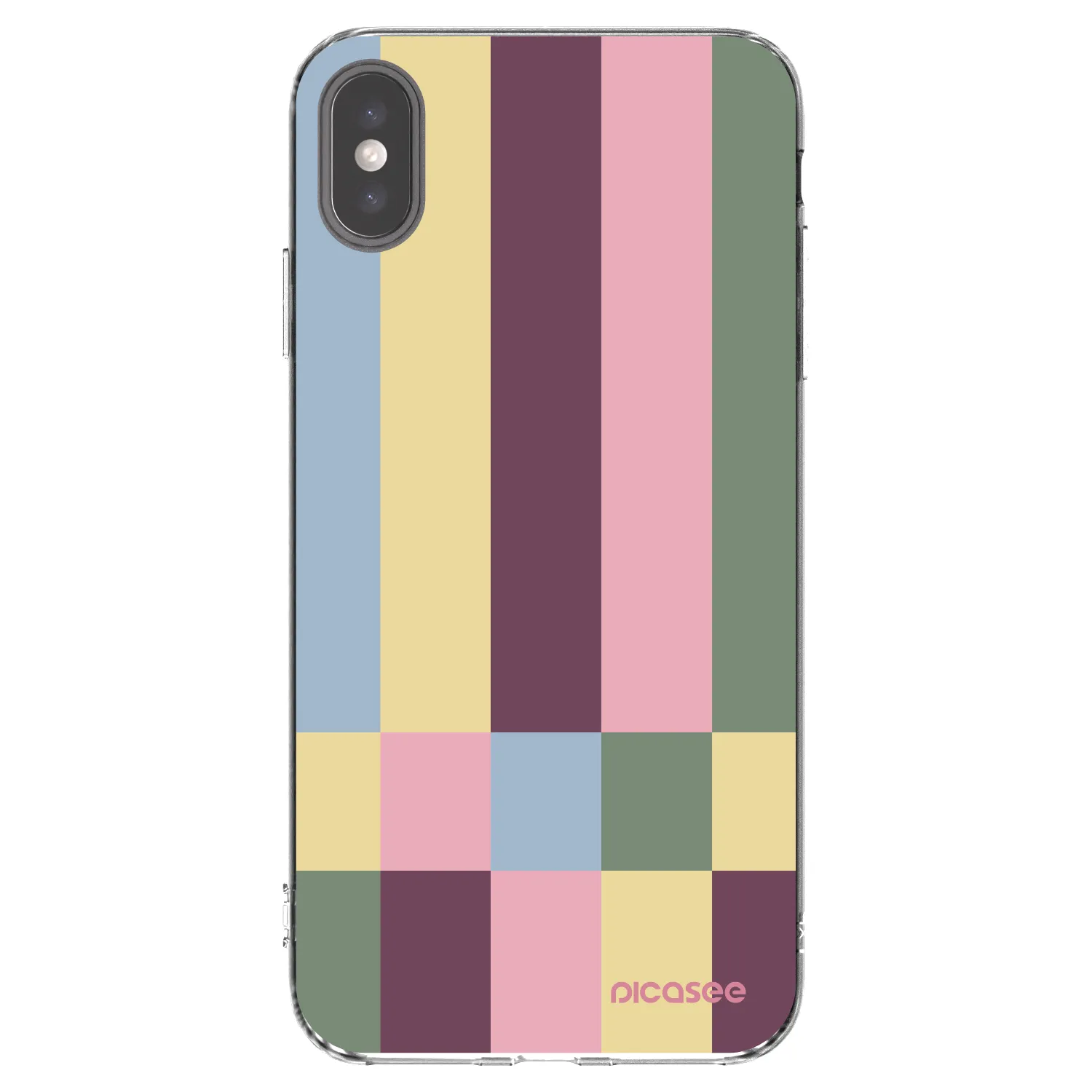 Picasee Apple iPhone XS Max Hülle - Transparentes Silikon - Lobby tiles