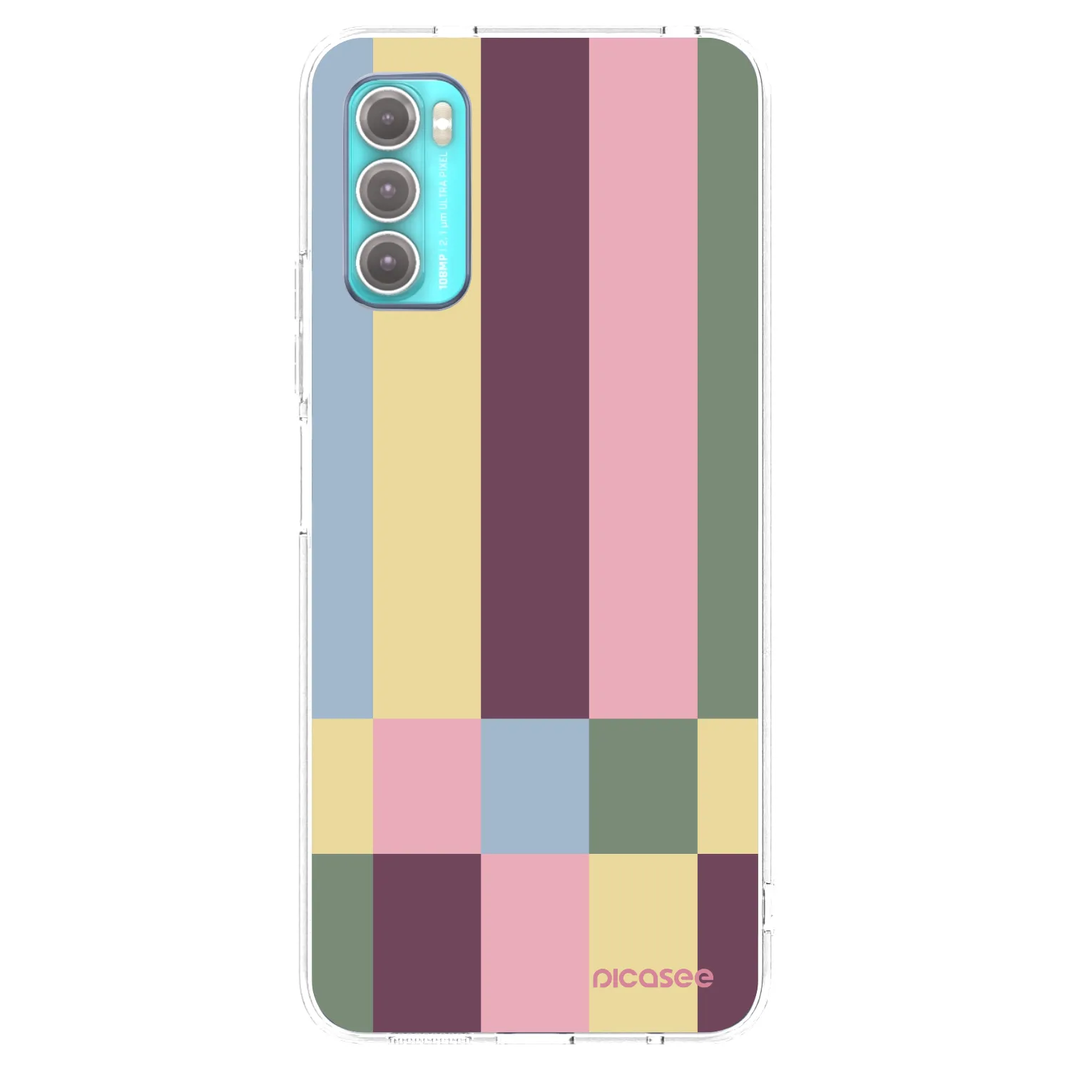 Picasee Motorola Moto G60 Hülle - Transparentes Silikon - Lobby tiles